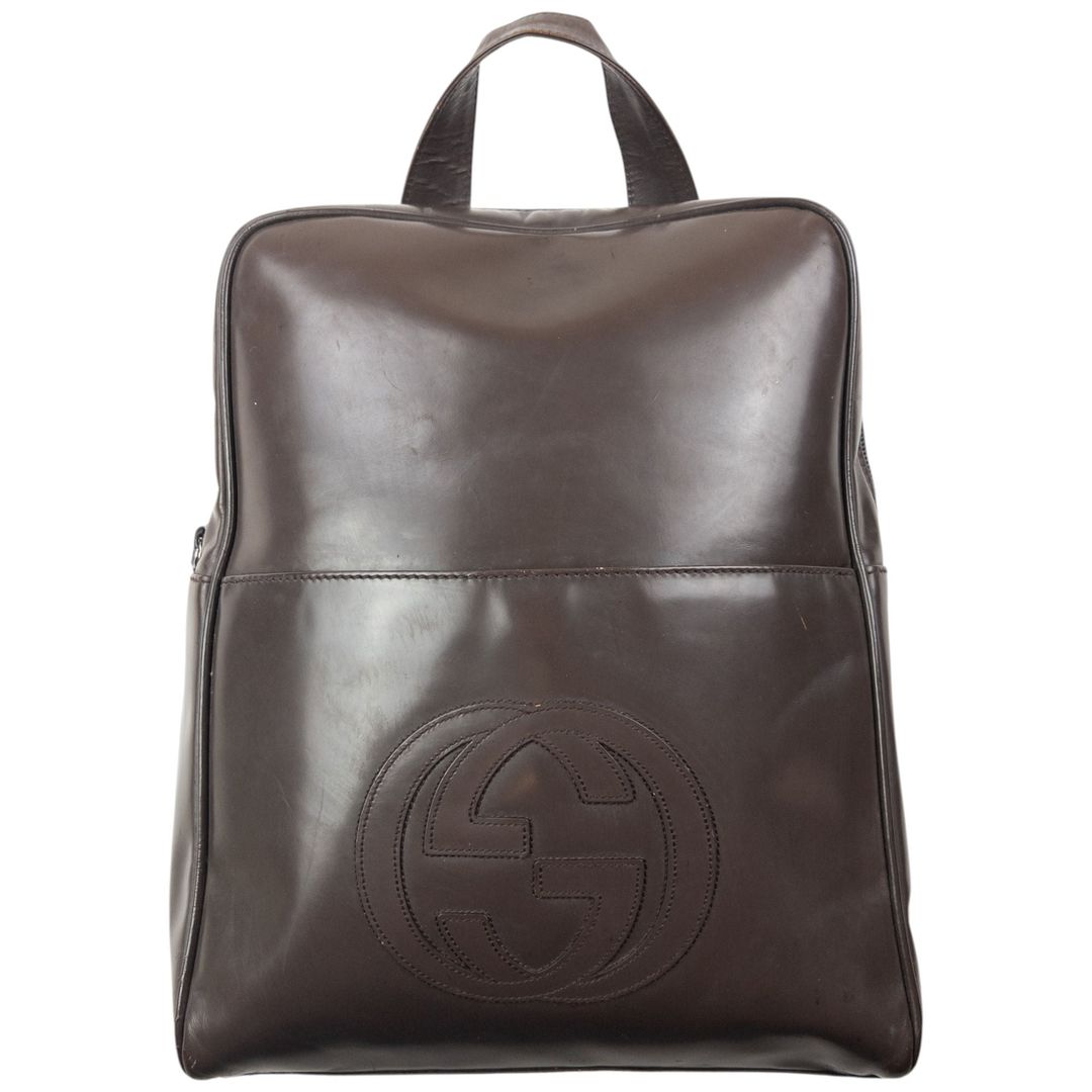 Vintage 90s Gucci Patent Leather Backpack by GUCCI in size ONE SIZE from BAGS category