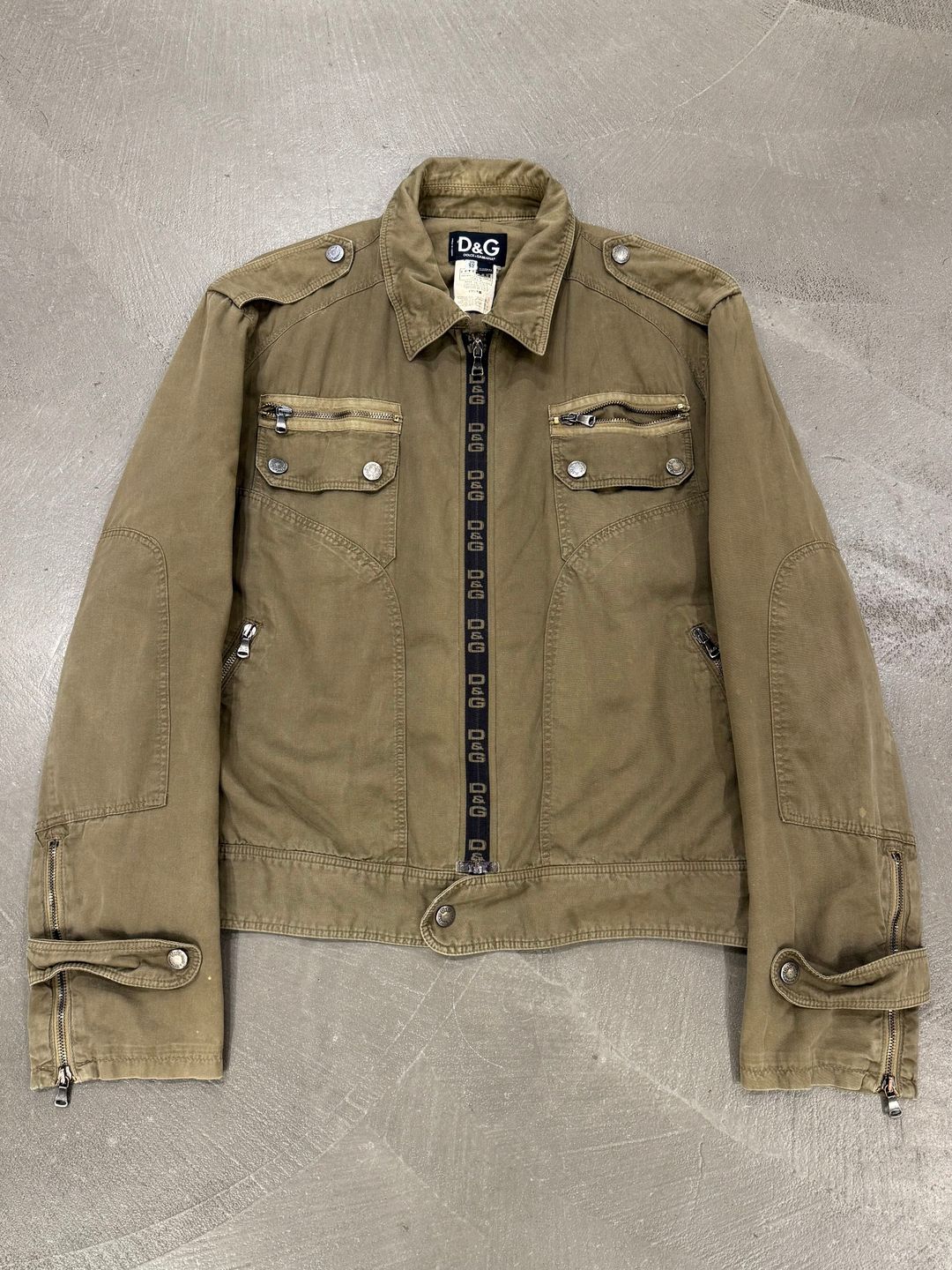2005 Dolce & Gabbana military jacket by RAF SIMONS in size W32 from DENIM category