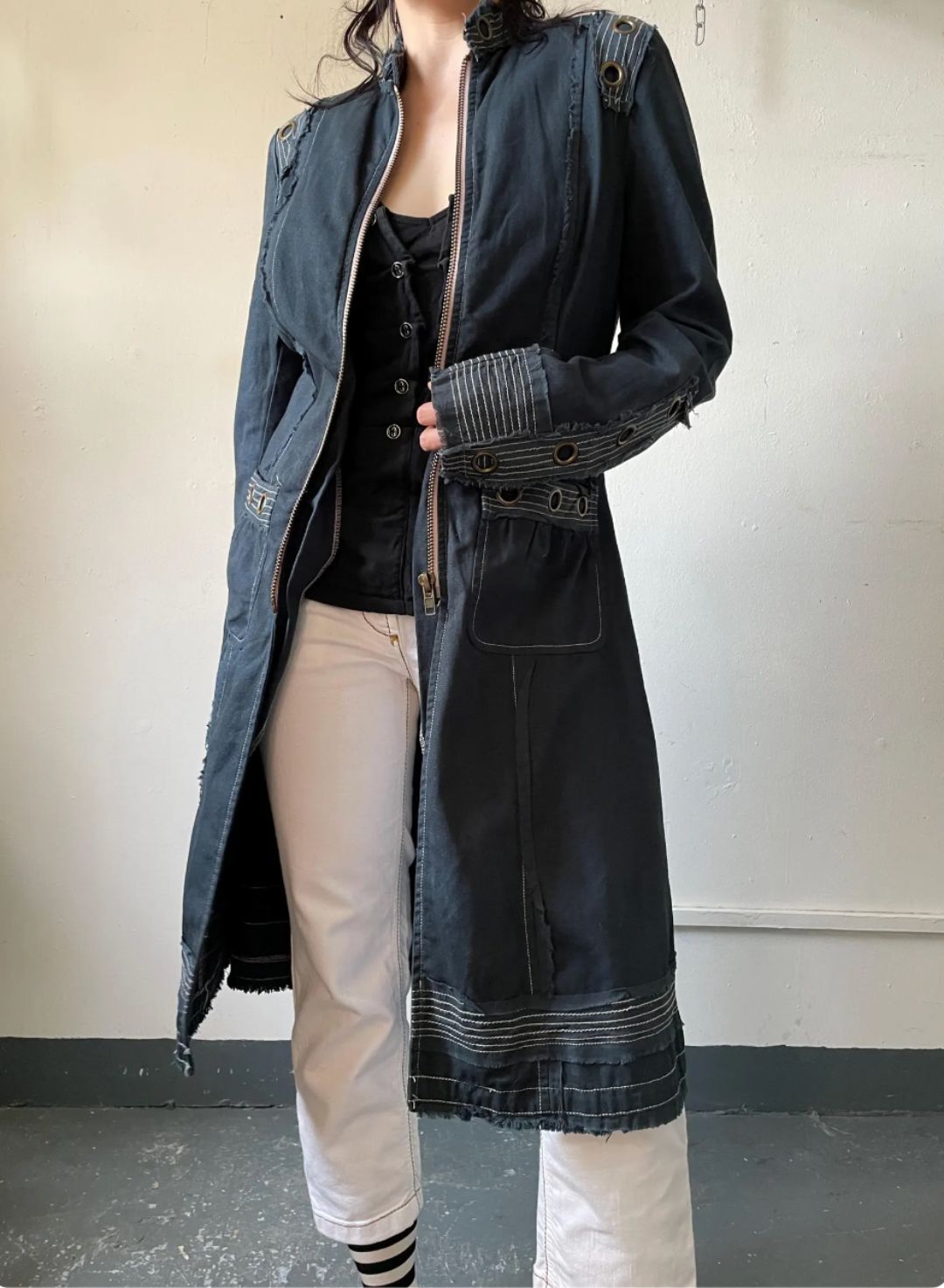 2000s Marc Jacobs pirate jacket in blue by MARC JACOBS in size M from COATS & JACKETS category