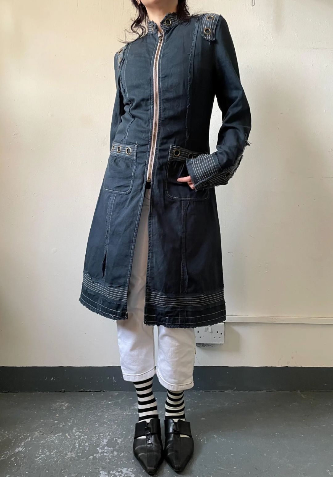 2000s Marc Jacobs pirate jacket in blue by MARC JACOBS in size M from COATS & JACKETS category