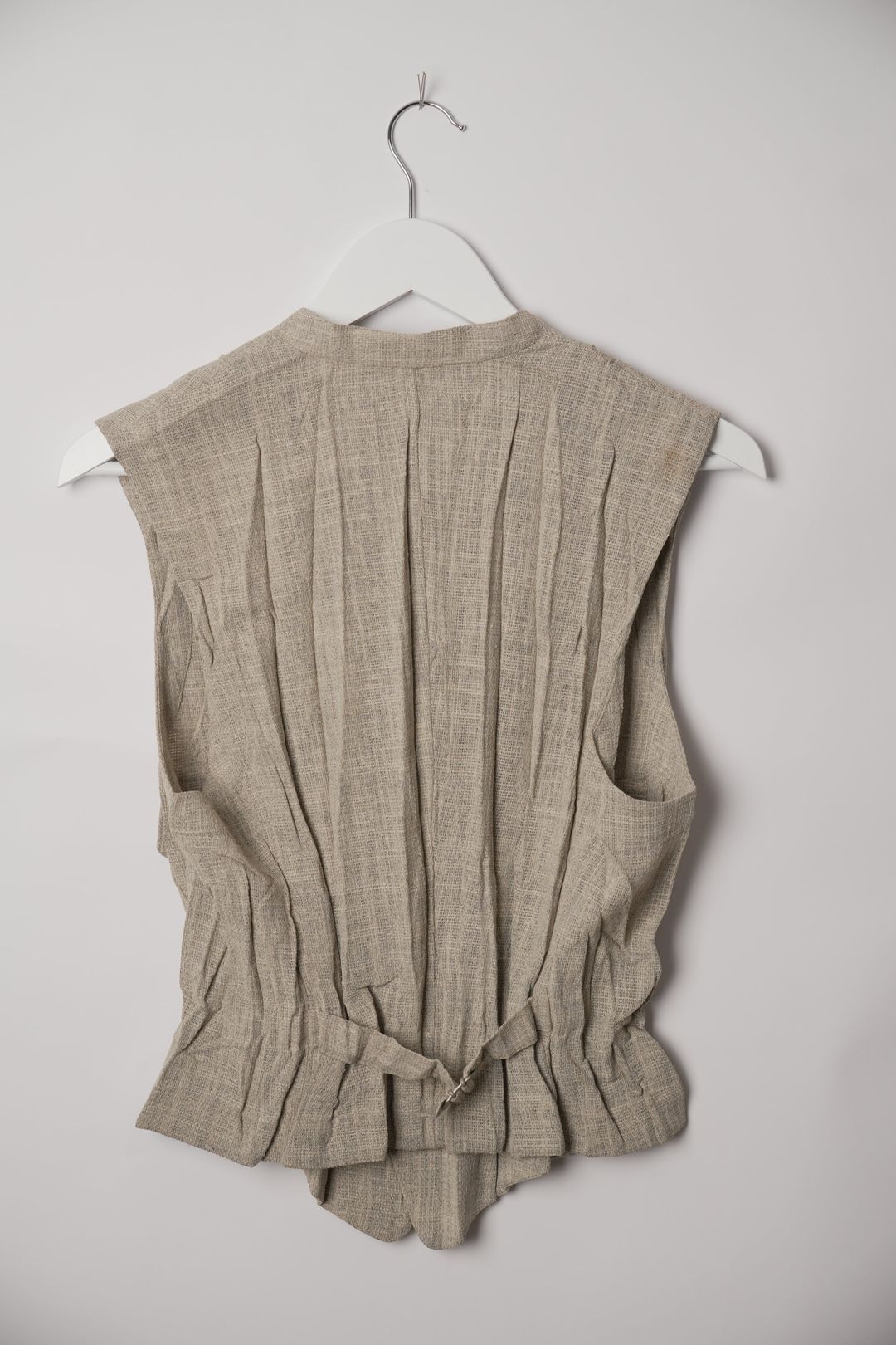 Issey Miyake Pleated Sleeveless Waistcoat with Flap Pockets by ISSEY MIYAKE in size S from TOPS category