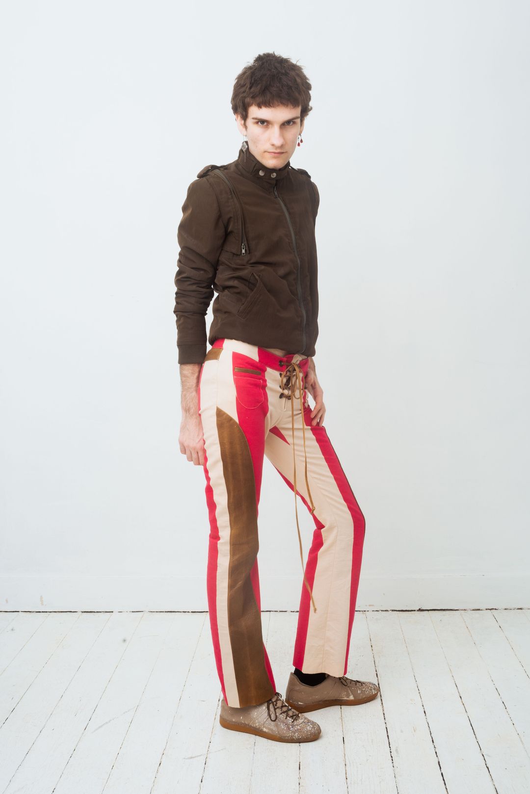 Ann Demeulemeester 2000's khaki cargo jacket with removable sleeves by ANN DEMEULEMEESTER in size S from COATS & JACKETS category