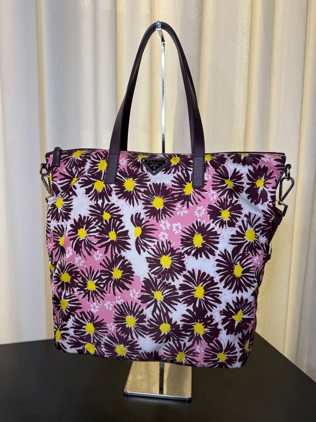 Prada Floral Nylon Tote by PRADA in size ONE SIZE from ACCESSORIES category