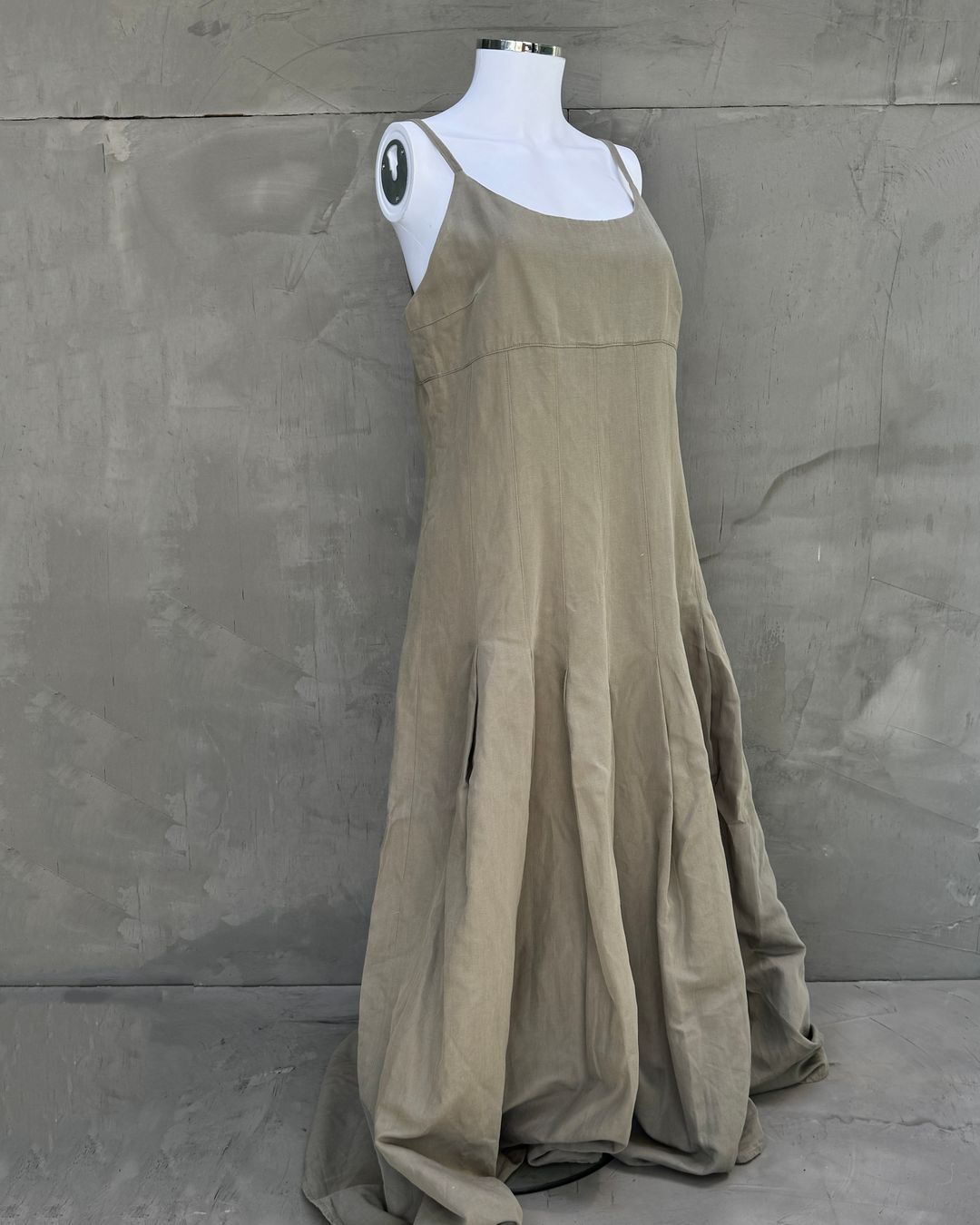 Sarah Pacini Cotton Pleated Maxi Dress - M/L by SARAH PACINI in size M from DRESSES category