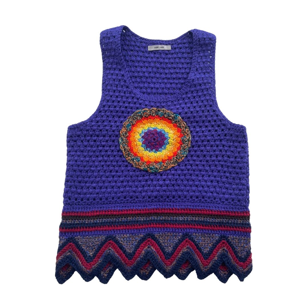 Yves Saint Laurent Rive Gauche 1970s Crochet Knit Tank by YVES SAINT LAURENT in size ONE SIZE from N/A category