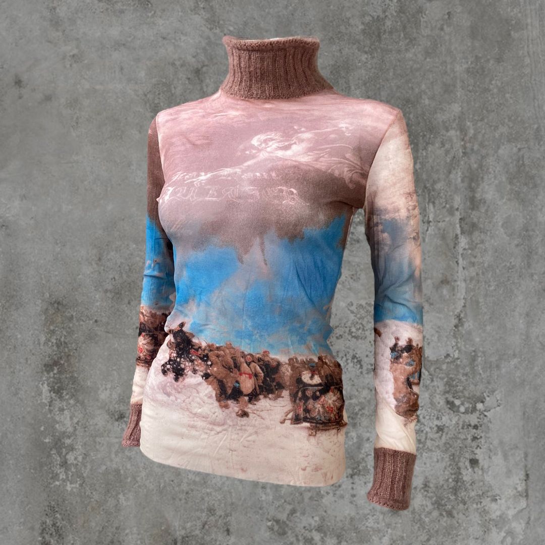 AW98 JEAN PAUL GAULTIER "ANGELS" MESH TOP - M by JEAN PAUL GAULTIER in size M from TOPS category