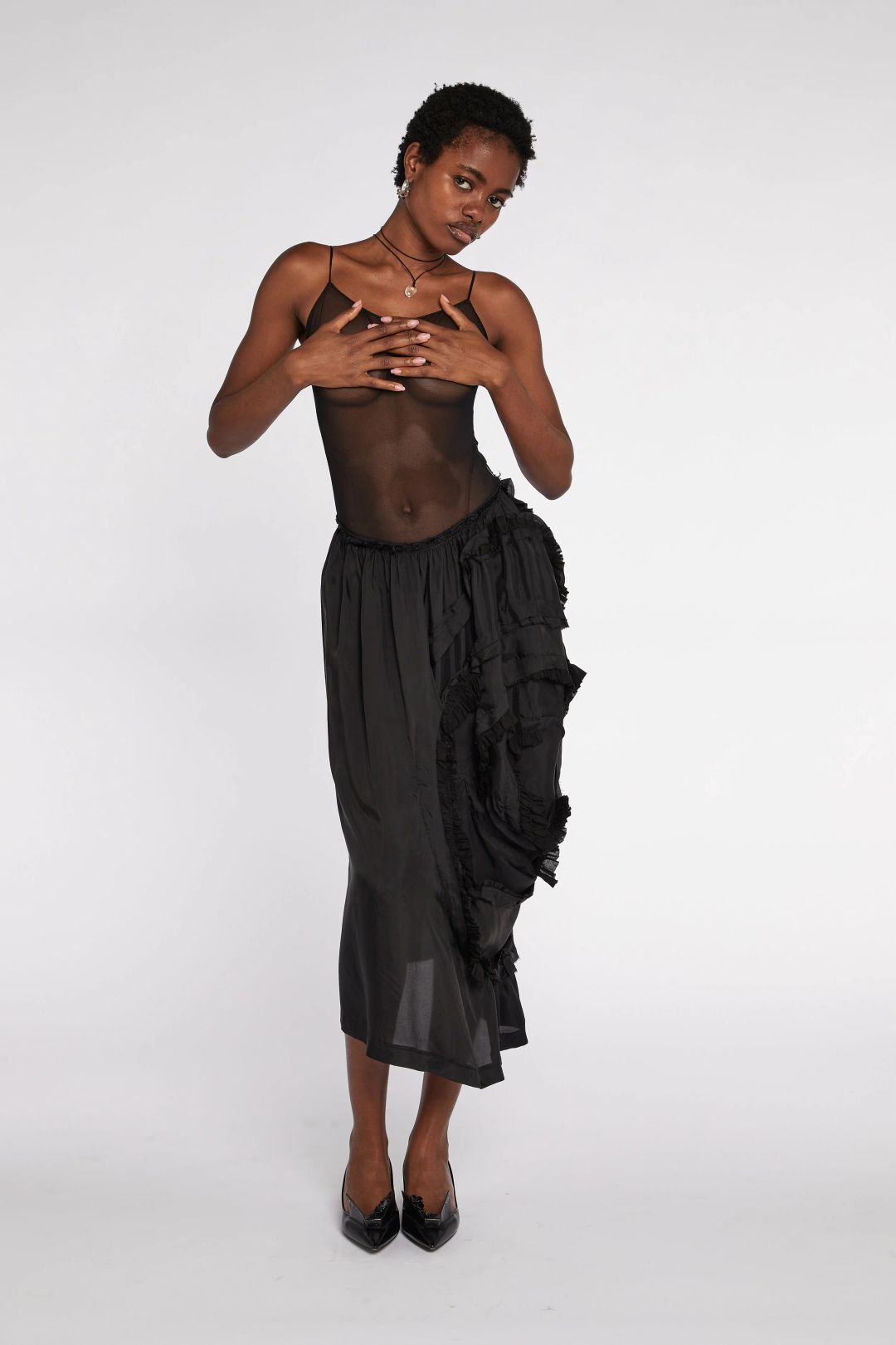Comme des Garçons Skirt With Applique A/W 2006 by COMME DES GARÇONS in size M from SKIRTS category