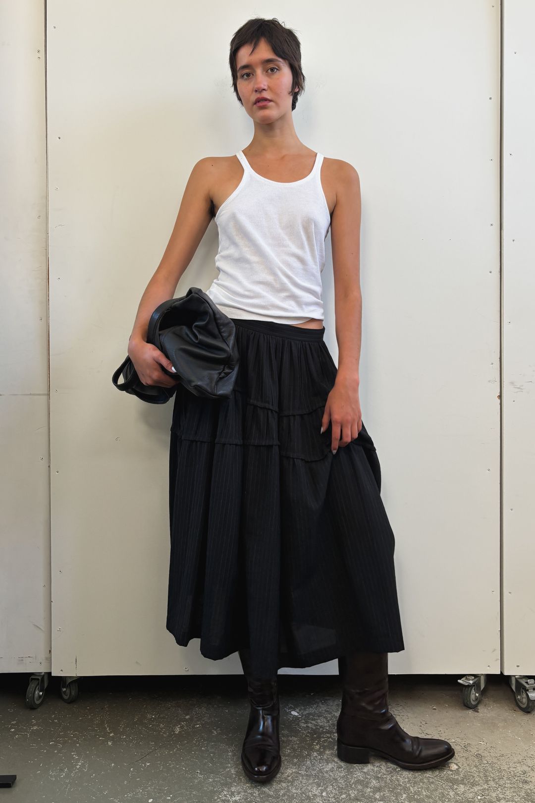 1999 PINSTRIPE SKIRT by COMME DES GARÇONS in size AU/UK 6 from SKIRTS category