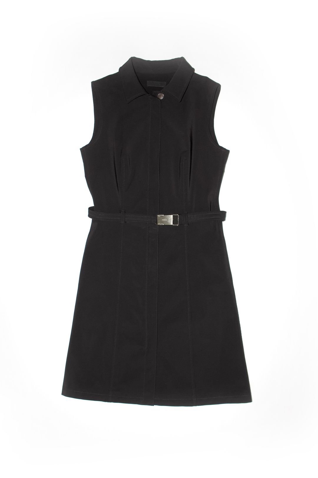 Prada SS 1995 black belted dress by PRADA in size IT 44 from DRESSES category