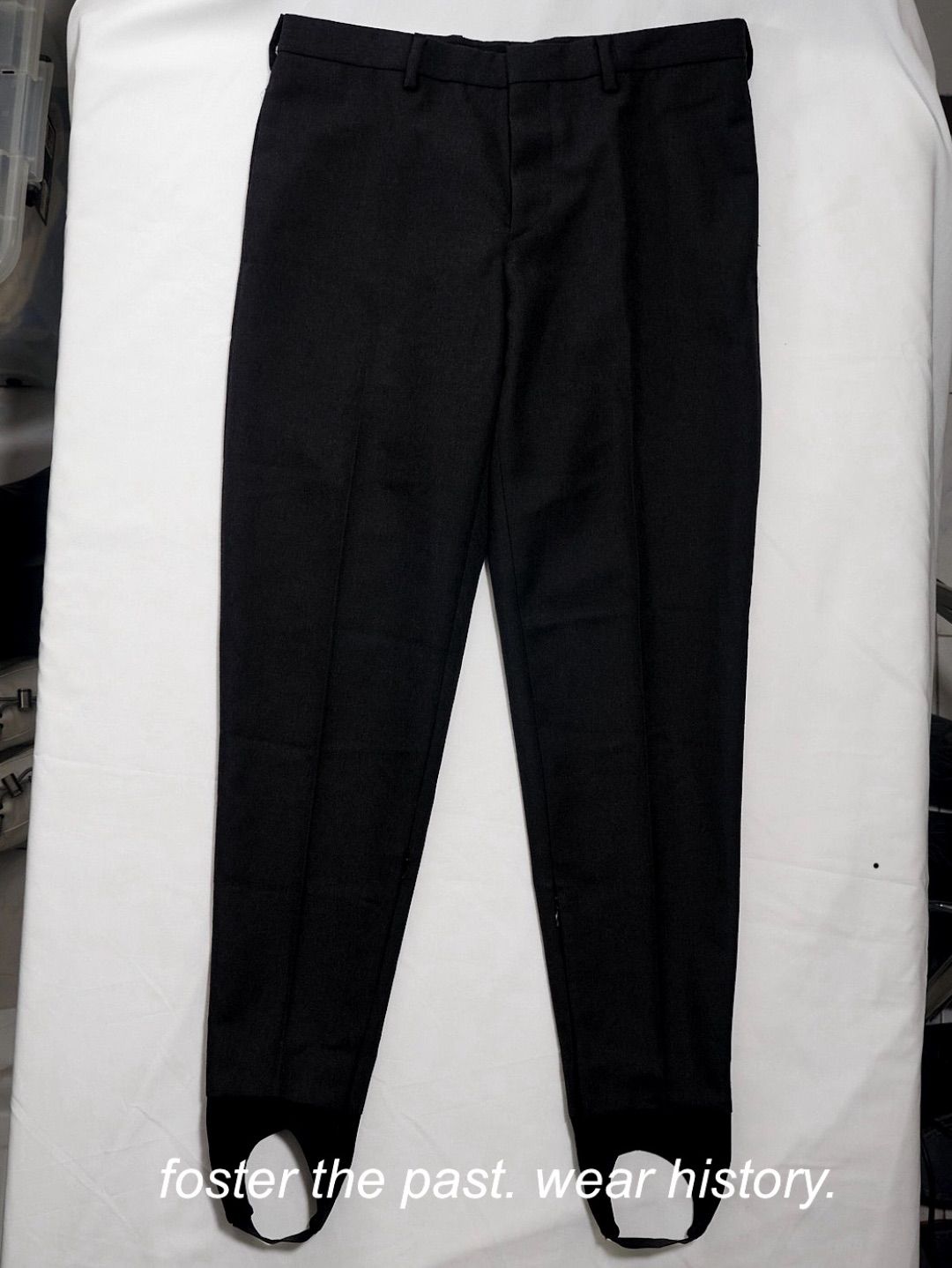 Prada Raf Simons AW07 Stirrup Herringbone Pants by PRADA in size IT 46 from TROUSERS category
