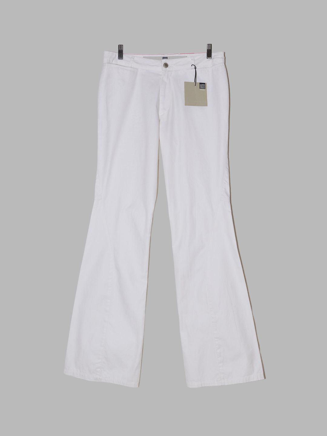 Le Jean de Marithe Francois Girbaud white cotton flared chinos - size 48 32 by Marithe & Francois Girbaud in size W32 from TROUSERS category