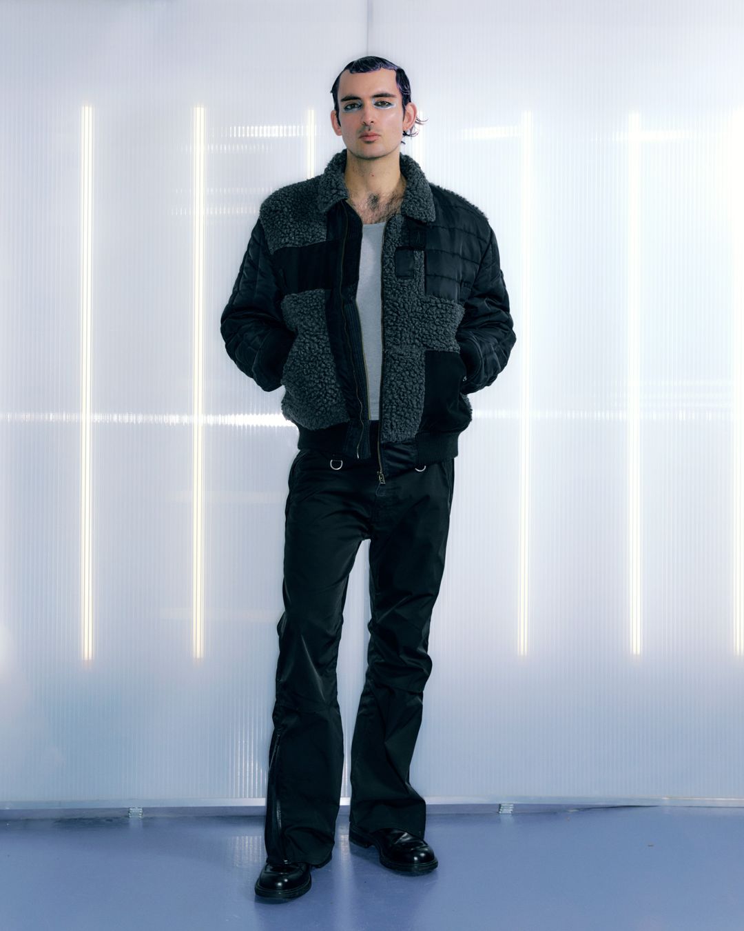 Patchwork Padded Bomber Jacket by MAHARISHI in size ONE SIZE from JACKETS category