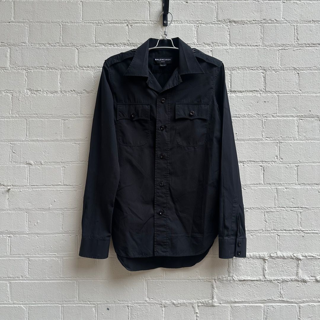 Balenciaga ss2017 by Demna Military Shirt by BALENCIAGA in size EU 39 from TOPS category