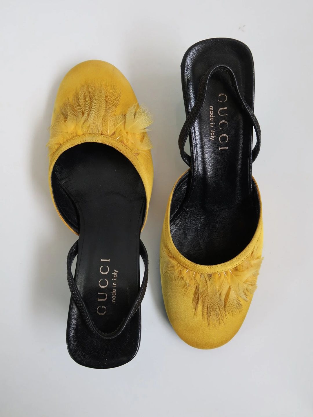 GUCCI TOM FORD SS1999 FEATHER MULES by GUCCI in size EU 35 from SHOES category
