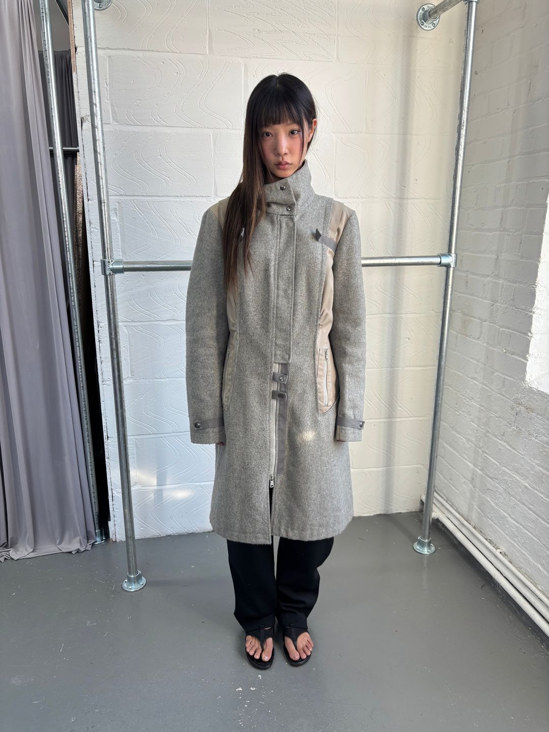 SPORTMAX WOOL BLEND UTILITY JACKET by MEIWAI LIMITED in size S from COATS & JACKETS category