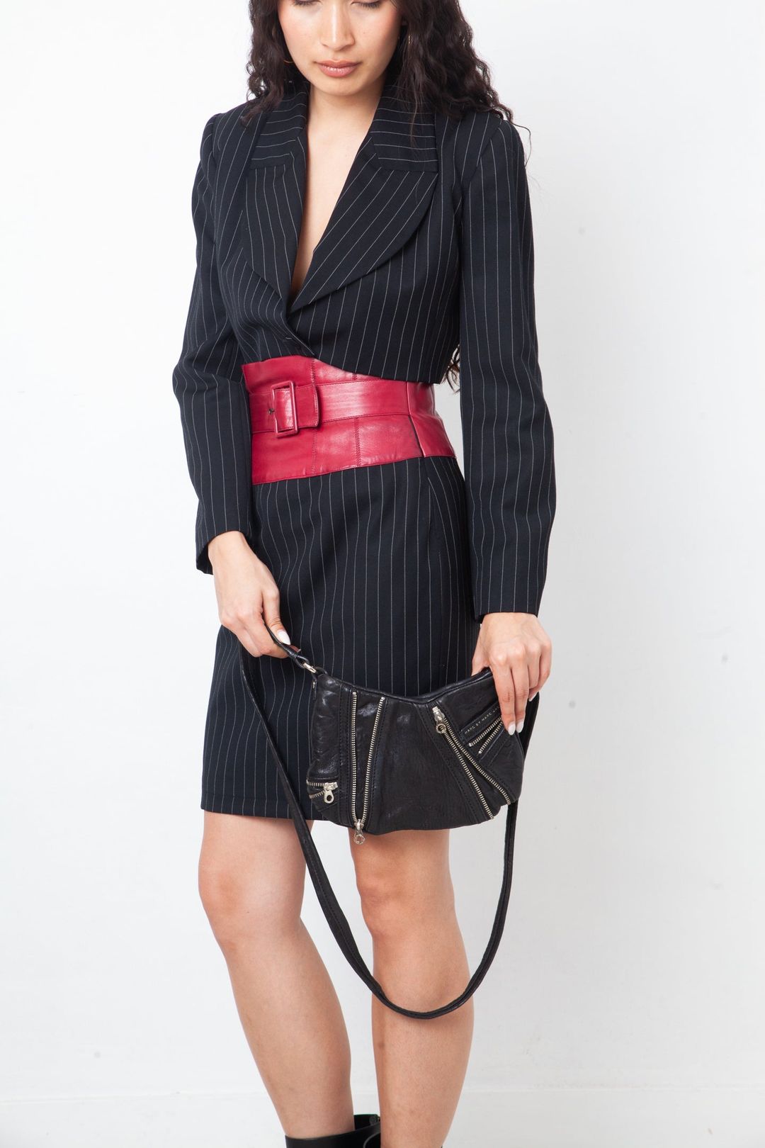 Marc by Marc Jacobs 2010's mini black leather shoulder bag with zippers by Marc in size ONE SIZE from BAGS category