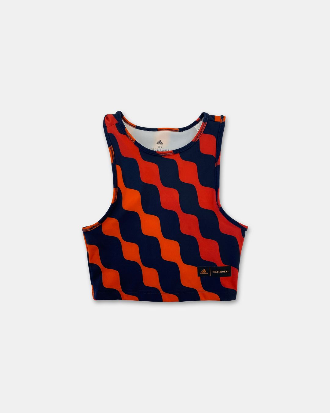 Marimekko x Adidas SS2022 Aeroready Sport Top Navy Orange Red by Marimekko x Adidas in size XS from TOPS category