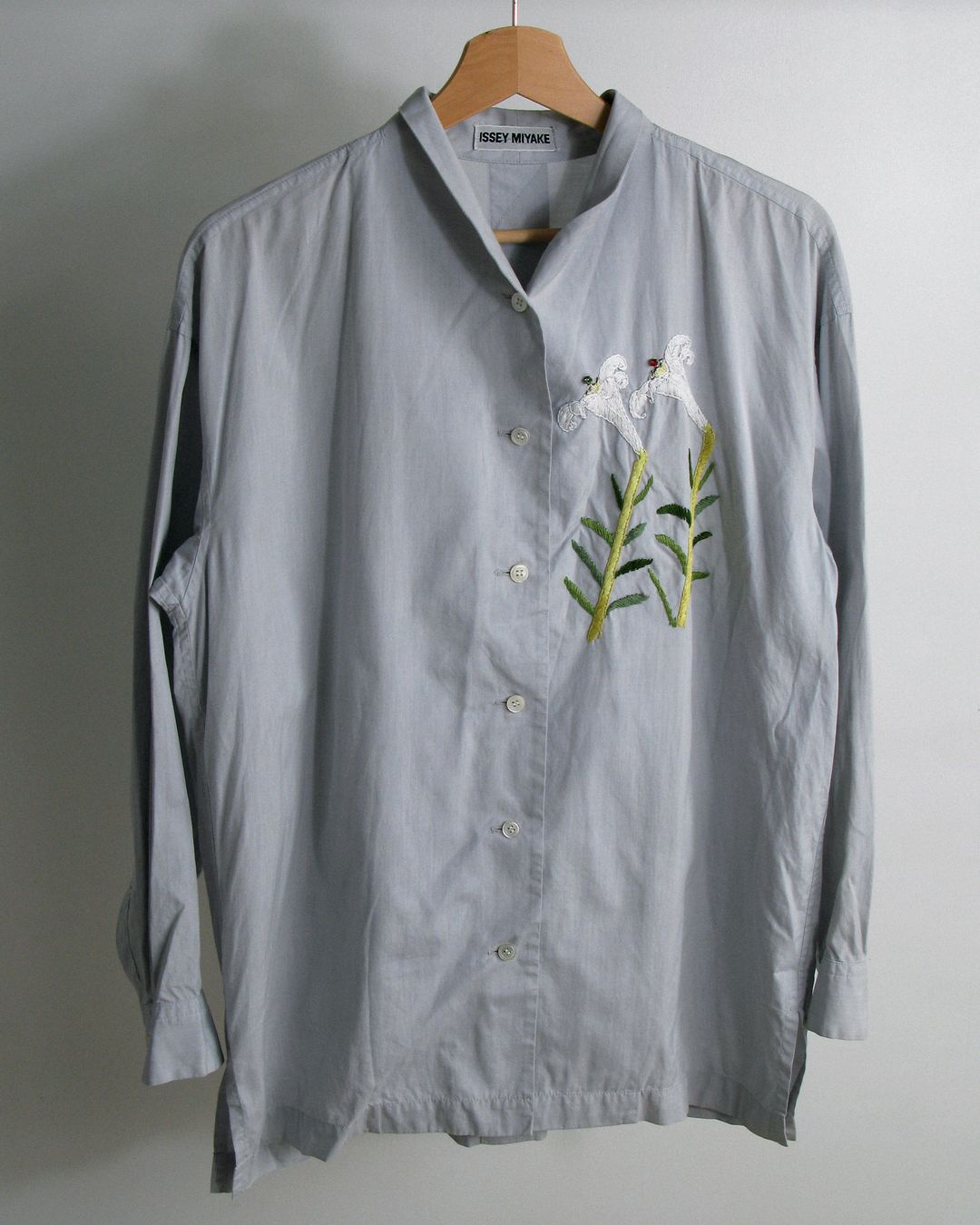 f/w1994 Issey Miyake 'Lillies' shirt by ISSEY MIYAKE in size ONE SIZE from TOPS category
