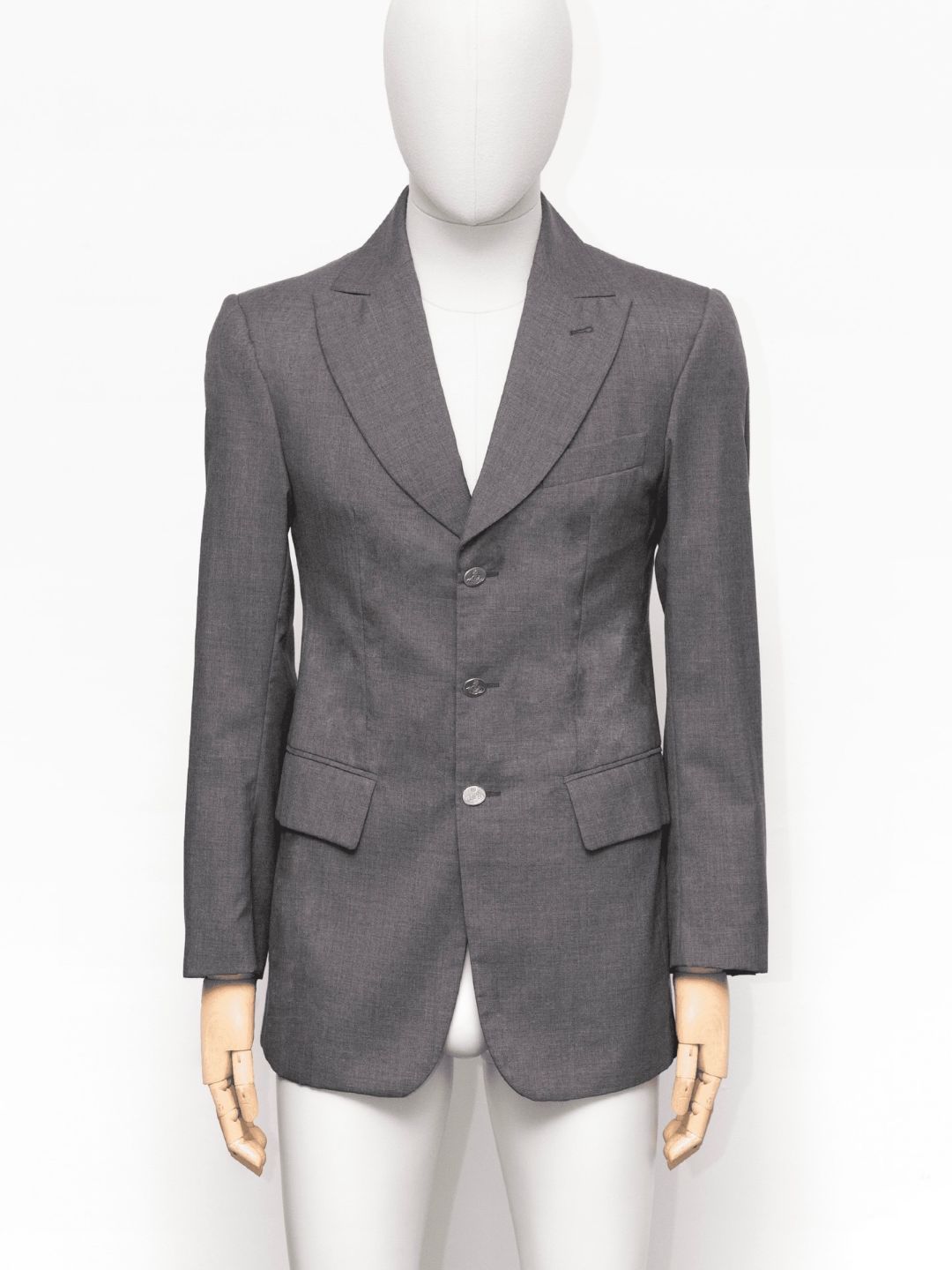Vivienne Westwood MAN A/W 1997 Grey Wool Blazer by VIVIENNE WESTWOOD in size IT 46 from COATS & JACKETS category
