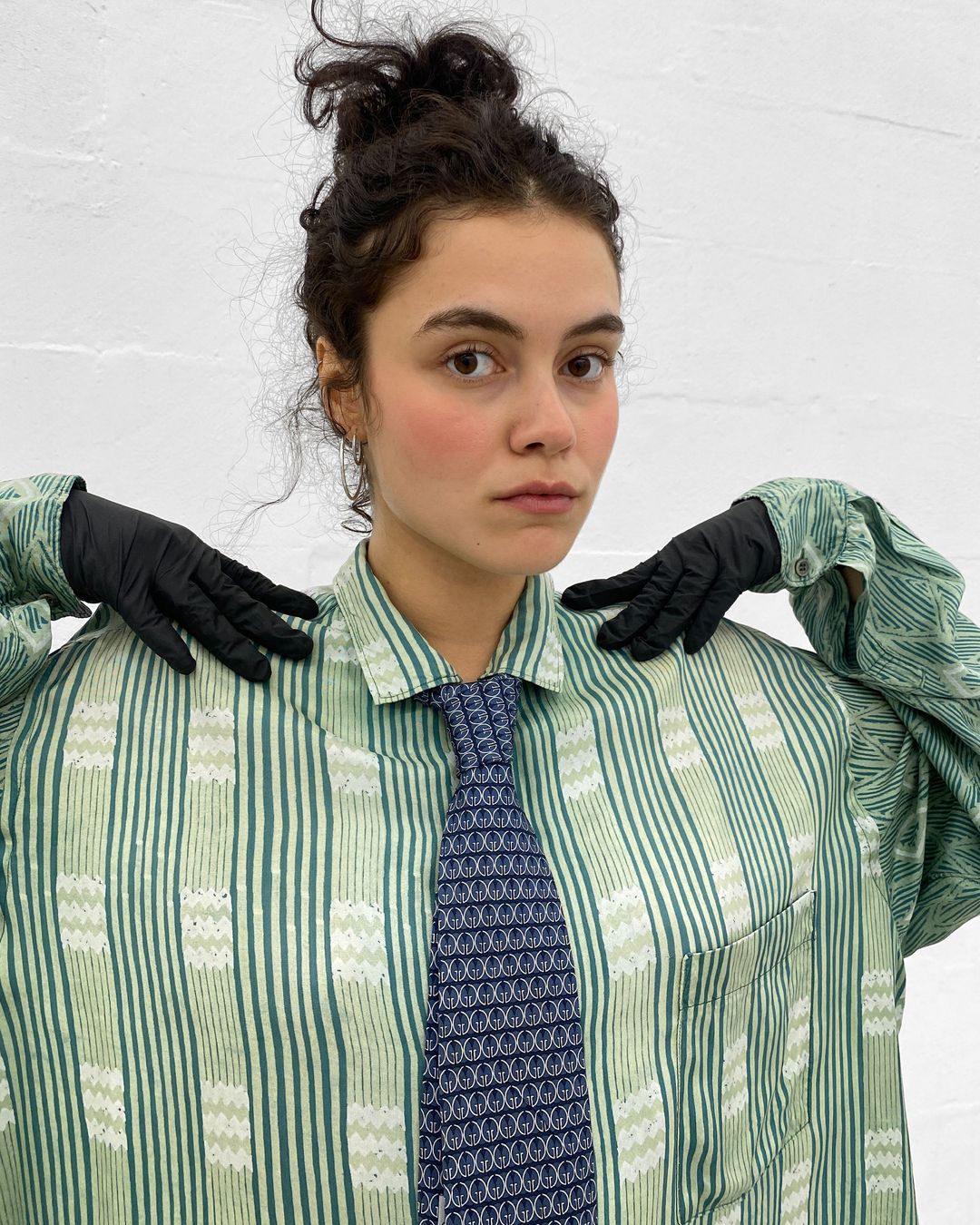 Gucci 2000s Monogram Tie Navy by GUCCI in size ONE SIZE from ACCESSORIES category