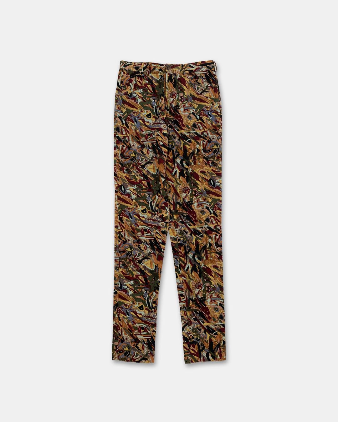 Jean Paul Gaultier Homme 1980s Abstract Art Pants Multicolor by JEAN PAUL GAULTIER in size M from TROUSERS category