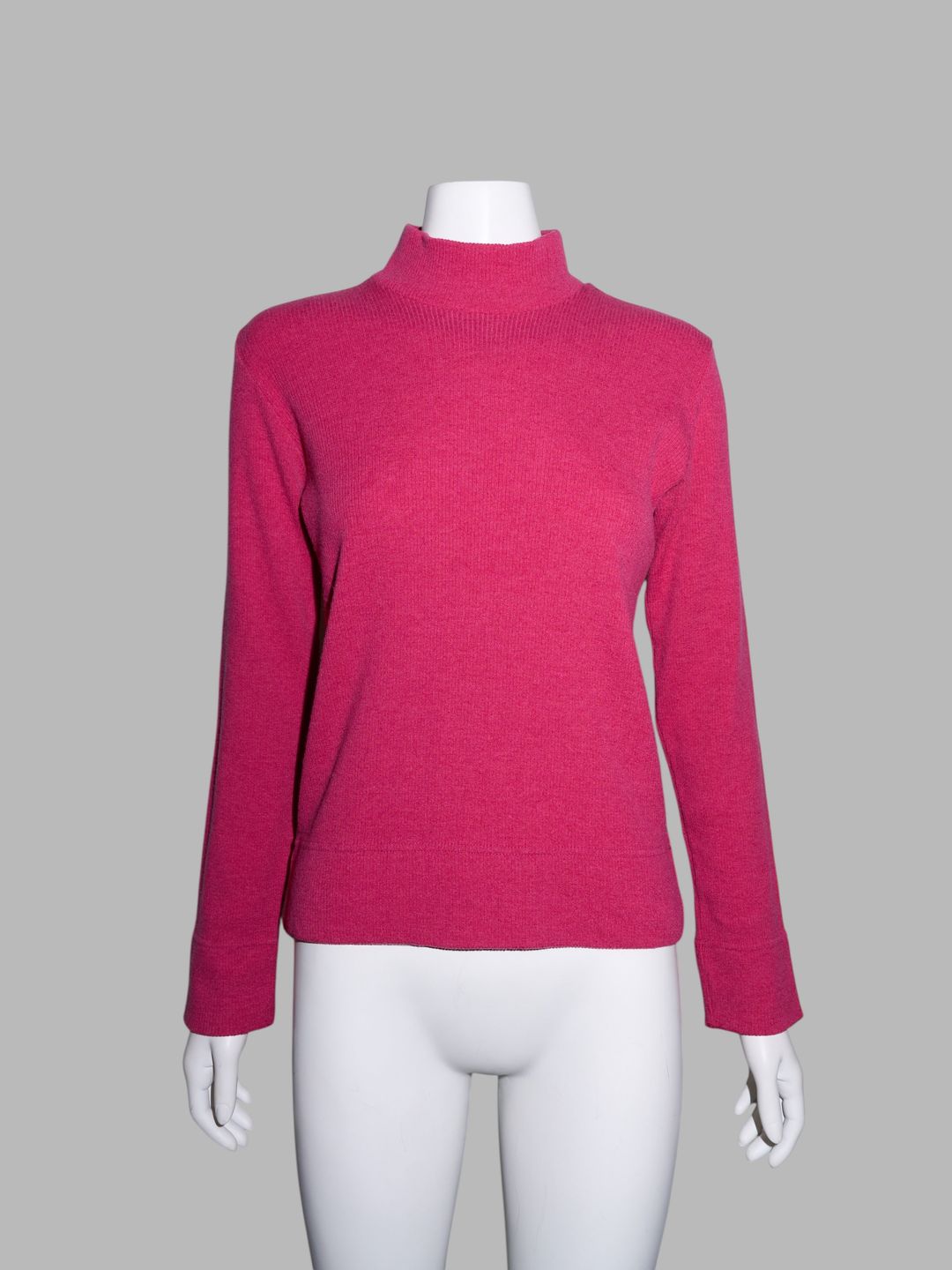 Tricot Comme des Garcons Junya Watanabe winter 1995 pink wool mock neck sweater by COMME DES GARÇONS in size ONE SIZE from TOPS category