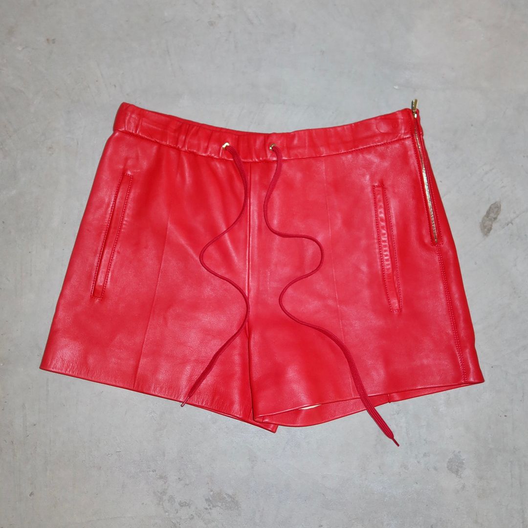 Chloé 2013 Red Leather Shorts (BNWT) by Chloé in size FR 34 from SHORTS category