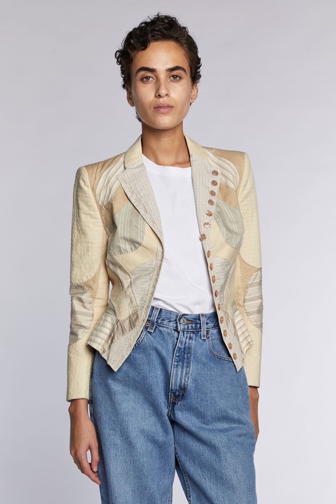 Alexander McQueen Patchwork Jacket  S/S 2004 by ALEXANDER MCQUEEN in size IT 40 from COATS & JACKETS category