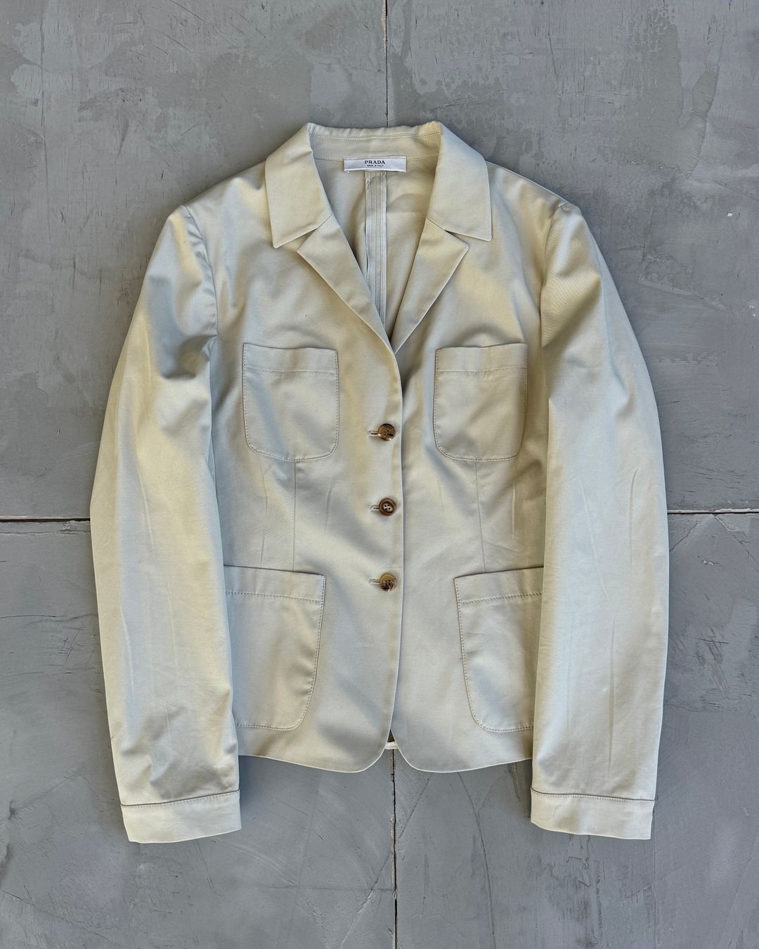 Prada AW 2009 Cotton Blazer - M by PRADA in size IT 44 from COATS & JACKETS category