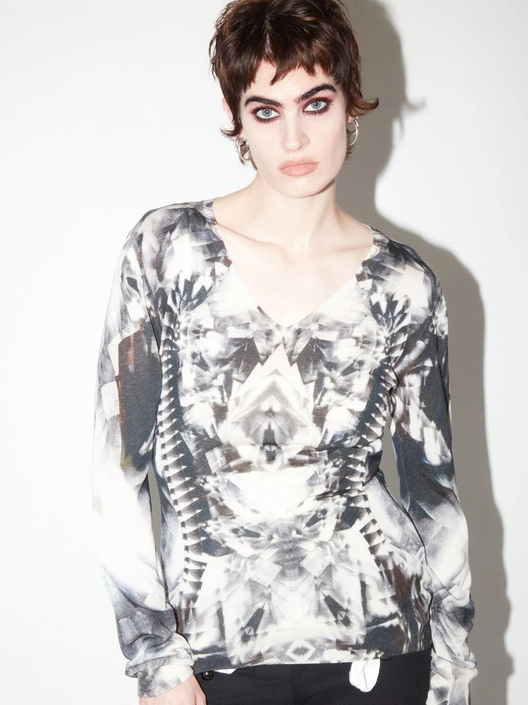 alexander mcqueen ss2009 skeleton silk jumper by ALEXANDER MCQUEEN in size M from TOPS category