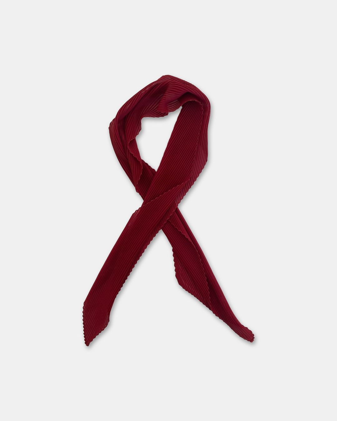 Vintage 2000s Pleated Scarf Burgundy by Vintage in size ONE SIZE from ACCESSORIES category