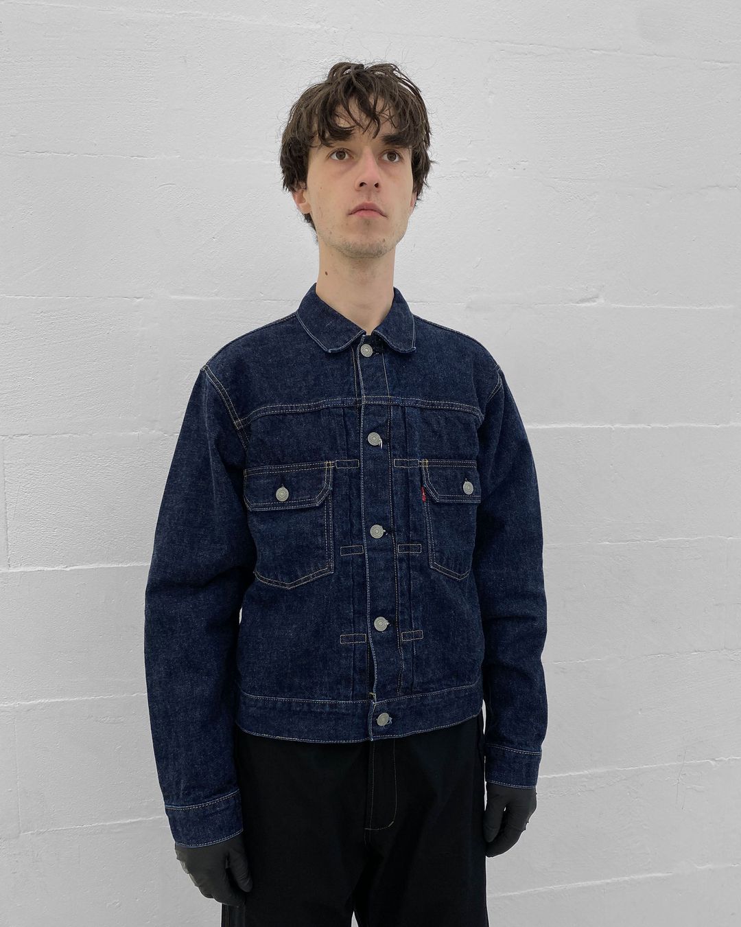 Levis 1997 Type 2 Japan Big E Selvedge Denim Jacket Dark Blue by Levis in size M from COATS & JACKETS category