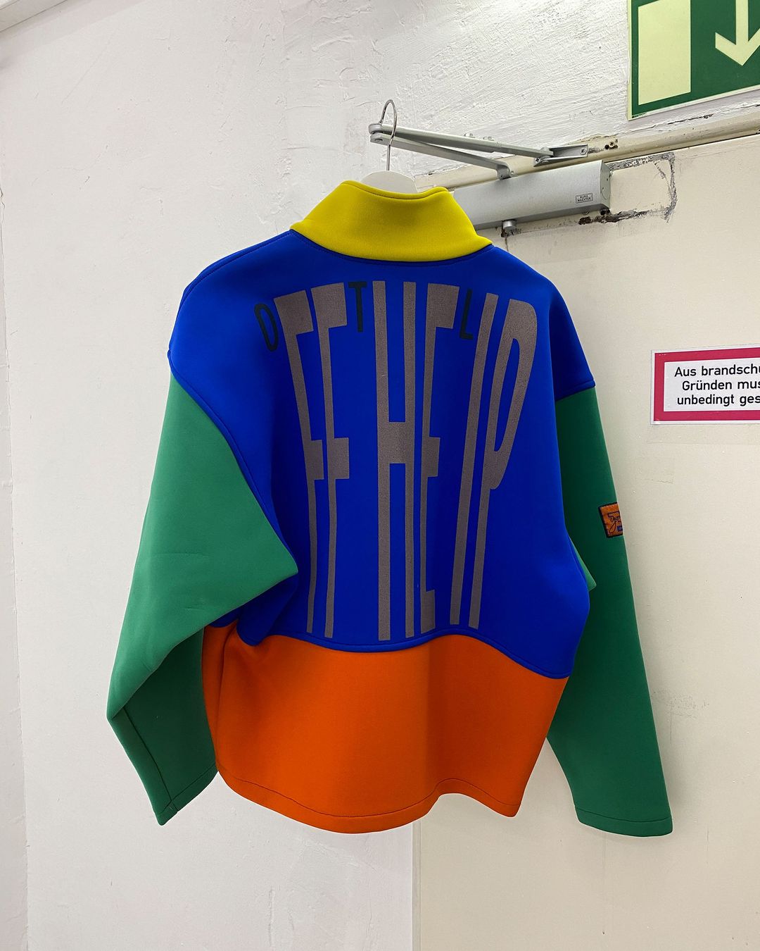 Vintage 1980s Off the Lip Neoprene Zip Jacket Multicolor by Vintage in size L from COATS & JACKETS category