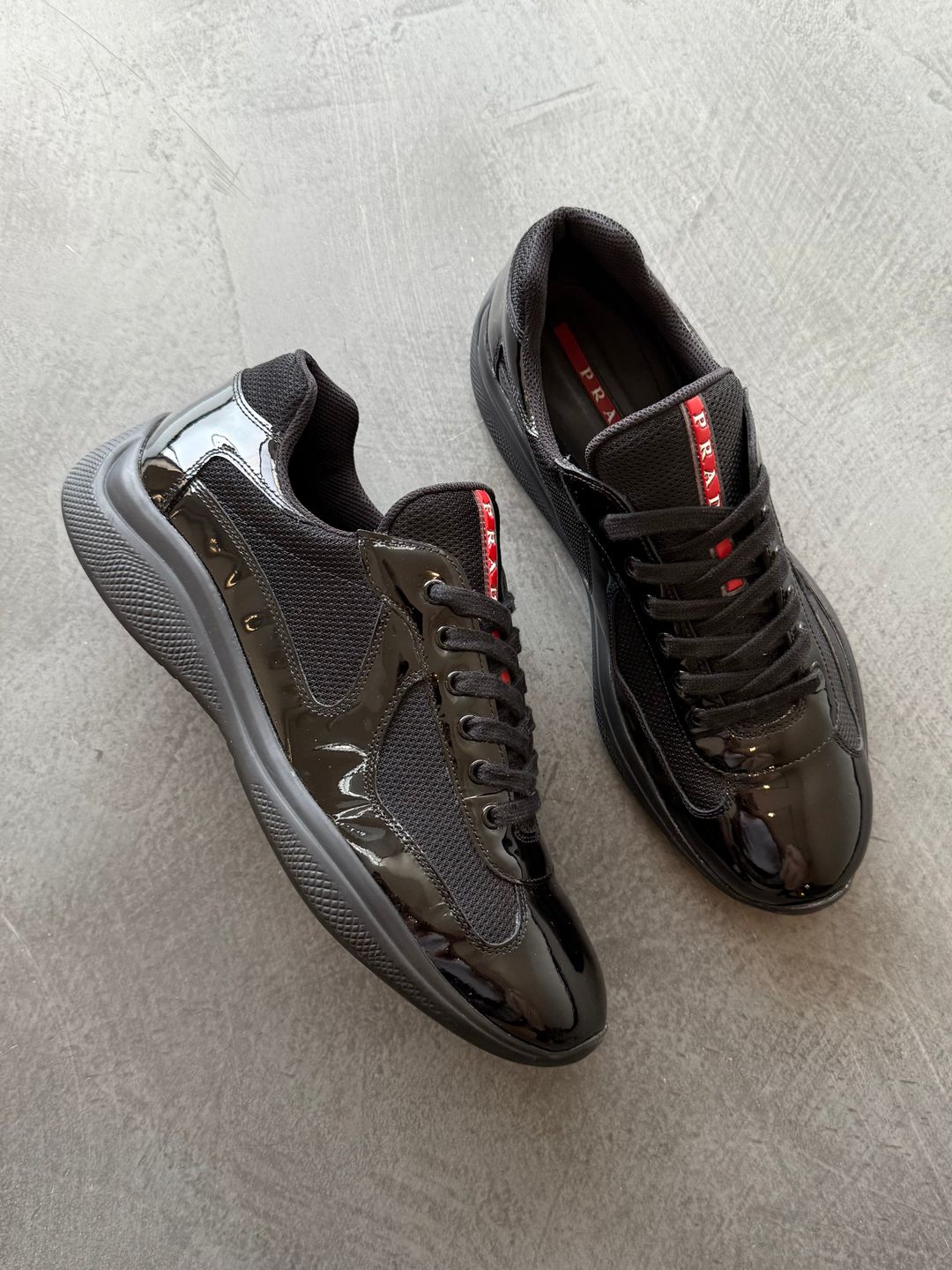 Prada Americas Cup Patent Trainers by PRADA in size ONE SIZE from SHOES category