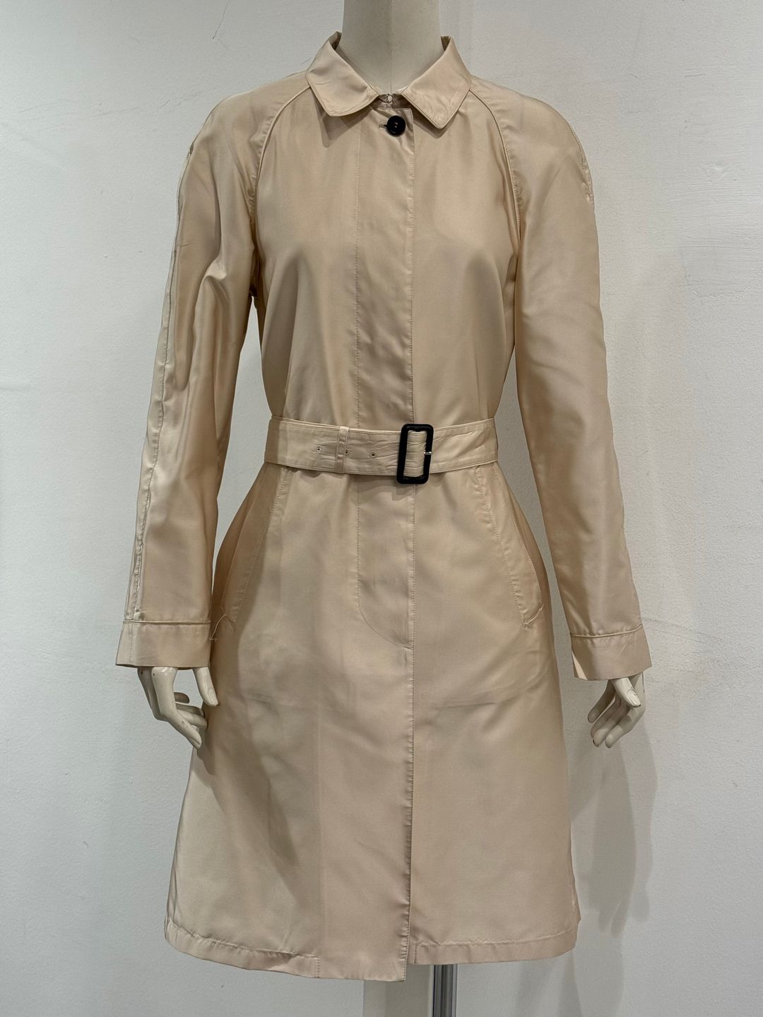 2004 Prada silk belted trench coat by PRADA in size EU 44 from COATS & JACKETS category