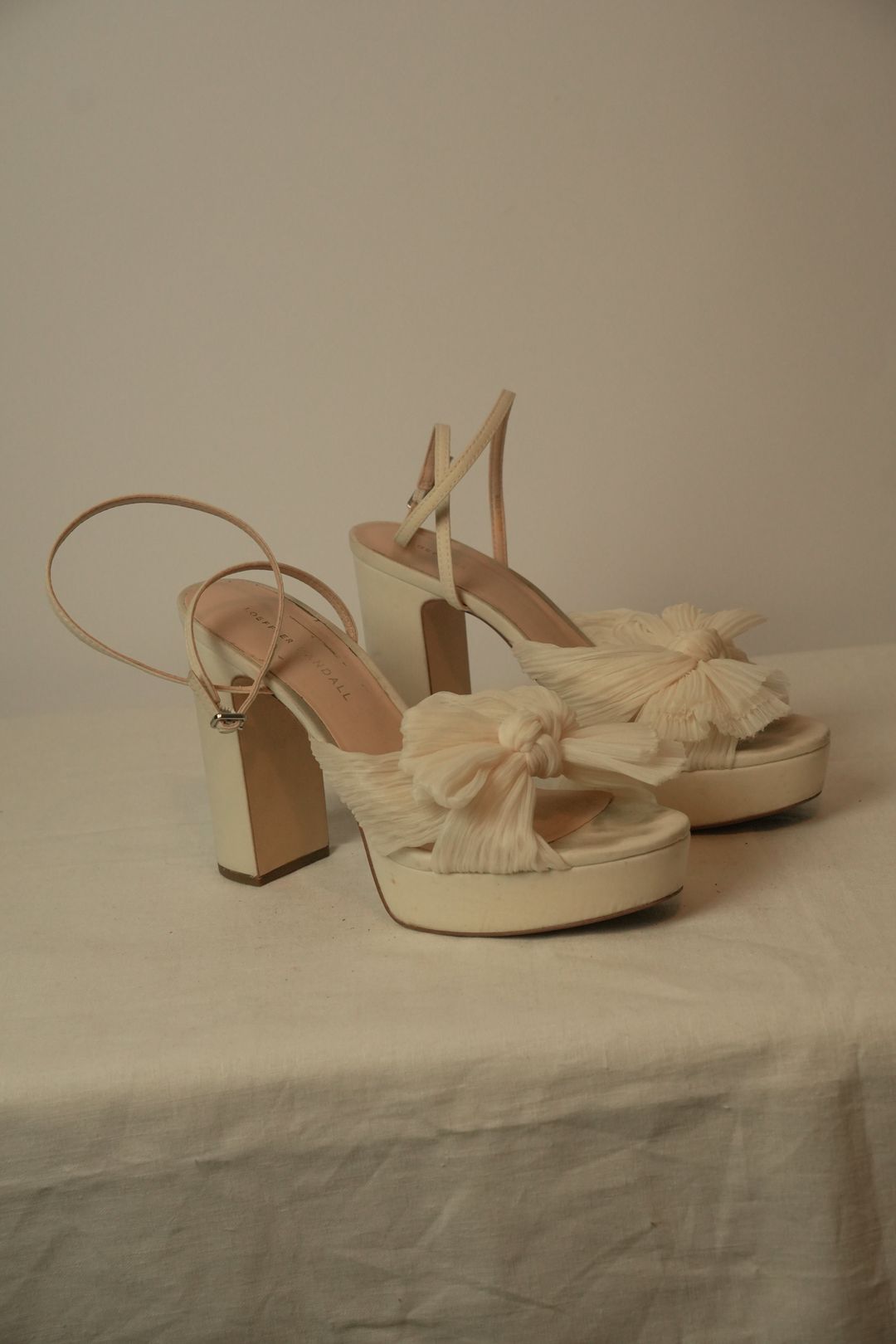 Loeffler Randall Bow Tulle Platform Heels Sz8 by VENDOR-UNKNOWN in size EU 39 from SHOES category