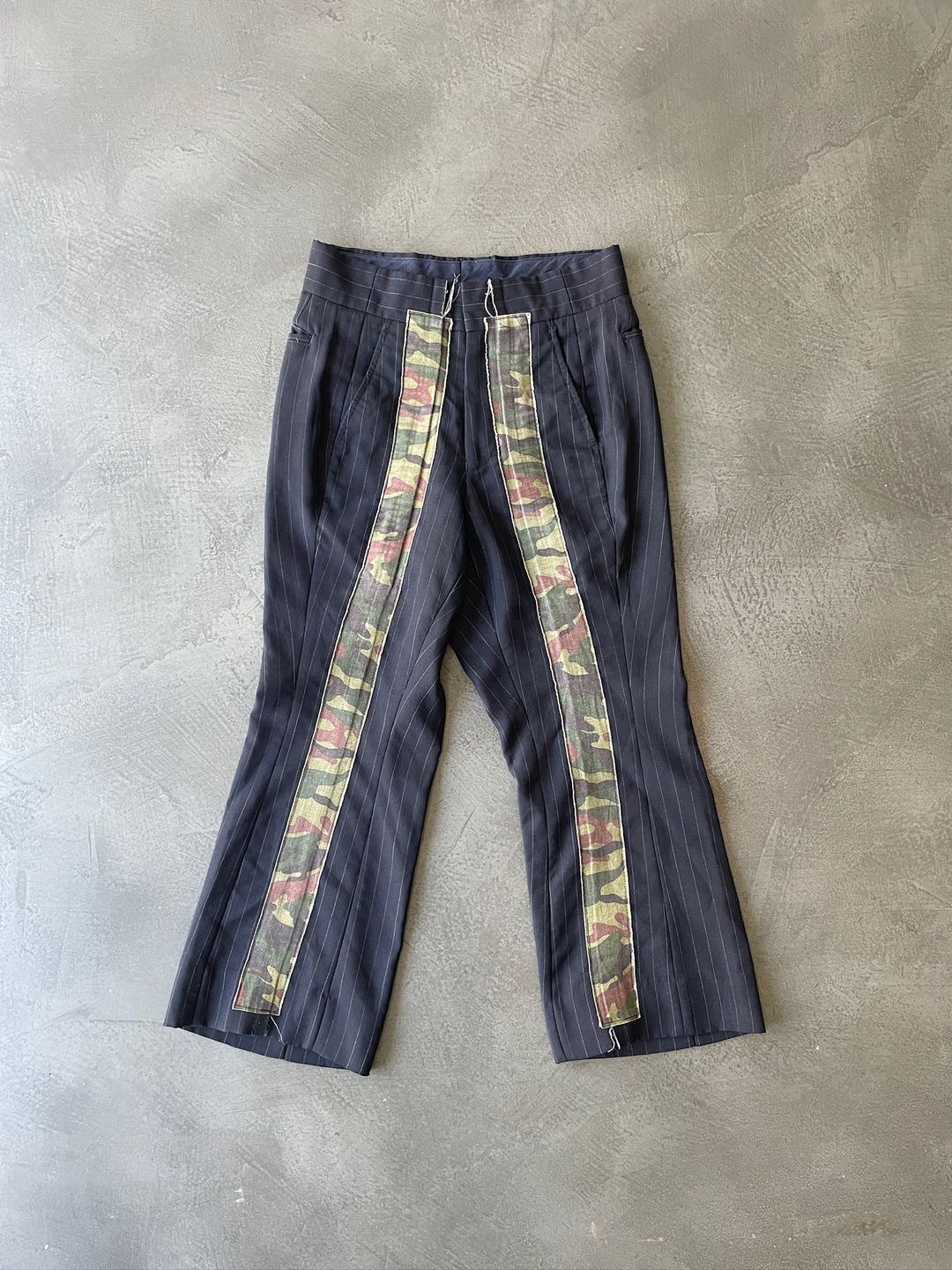 Camo Strip Pinstripe Trousers by JUNYA WATANABE in size S from trousers category