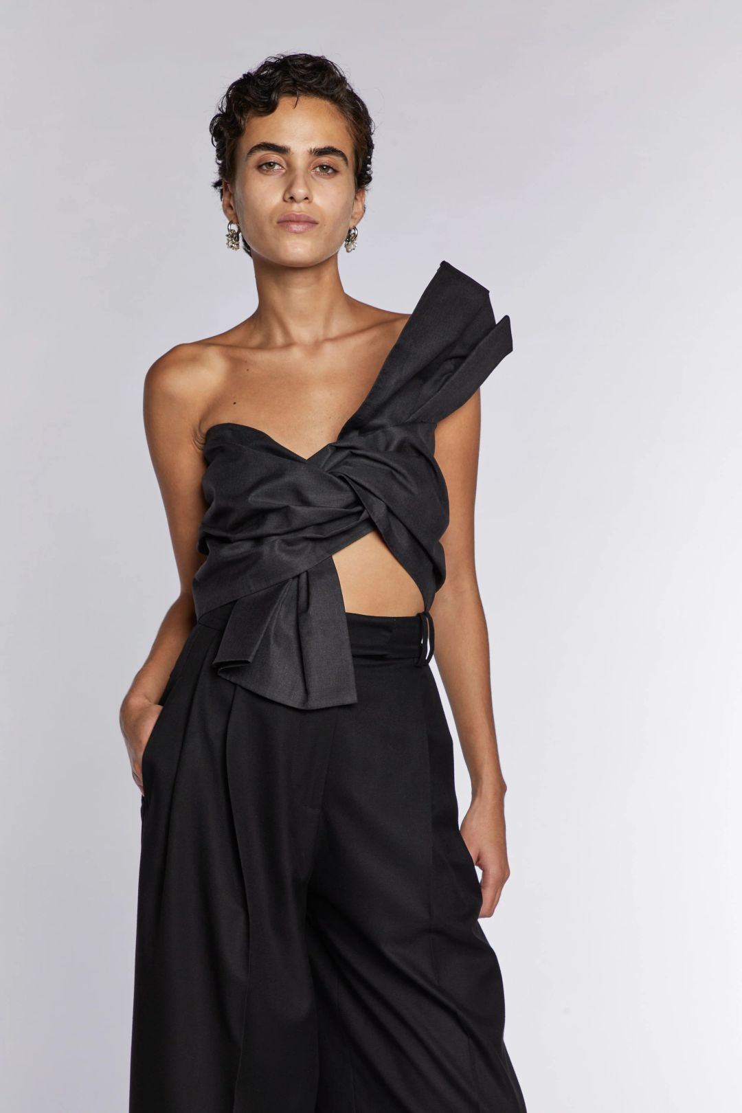 Maison Margiela Tie Front Top  S/S 2013 by MAISON MARGIELA in size ONE SIZE from TOPS category
