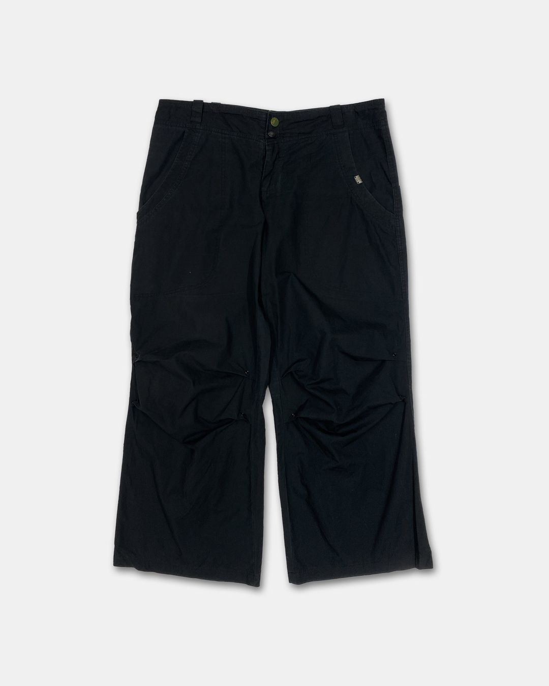 Skunkfunk SKFK 2010s Wide Cotton Pants Black by Skunkfunk SKFK in size ONE SIZE from TROUSERS category