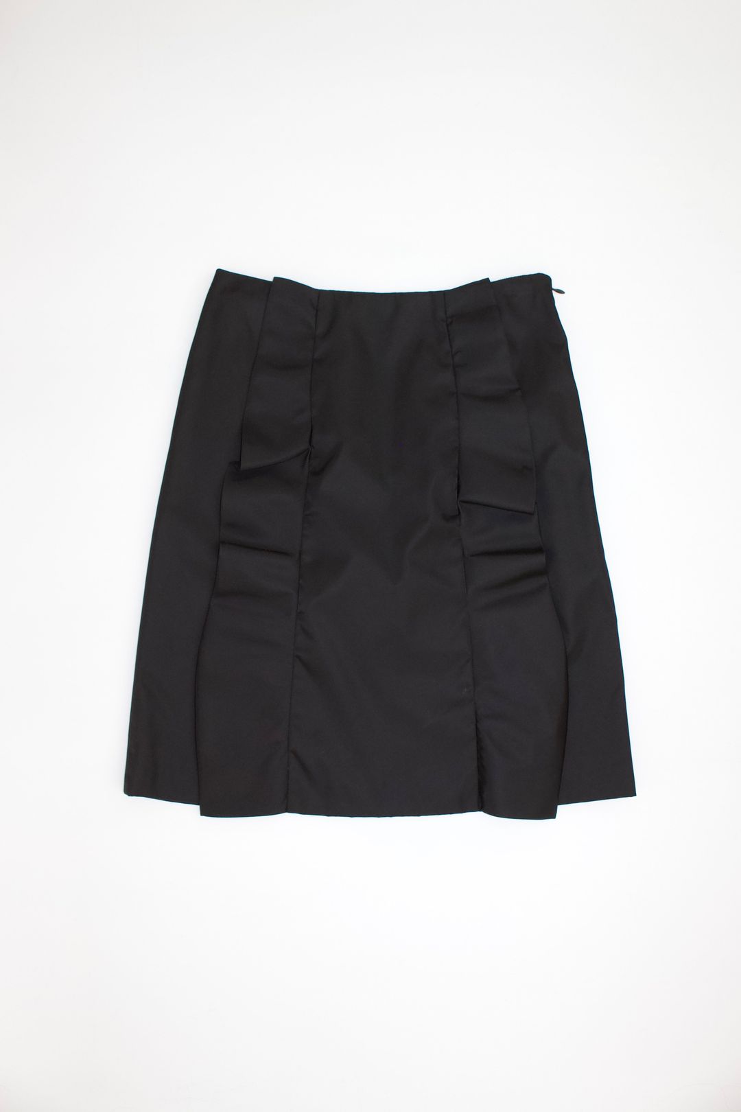 Prada FW 2008 black nylon ruffled skirt by PRADA in size ONE SIZE from SKIRTS category
