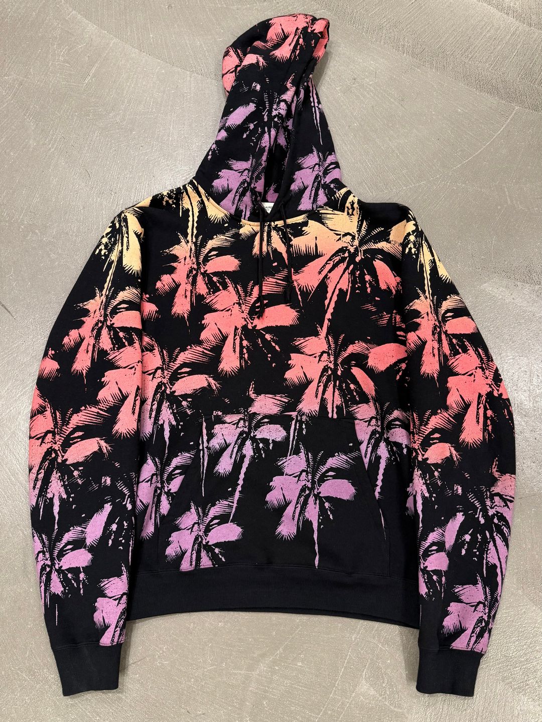 2019 Saint Laurent sunset palm tree hoodie by SAINT LAURENT in size M from TOPS category
