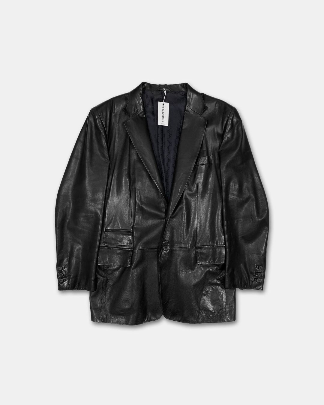 Gucci by Tom Ford 1990s Leather Blazer Jacket Black by TOM FORD in size XL from COATS & JACKETS category