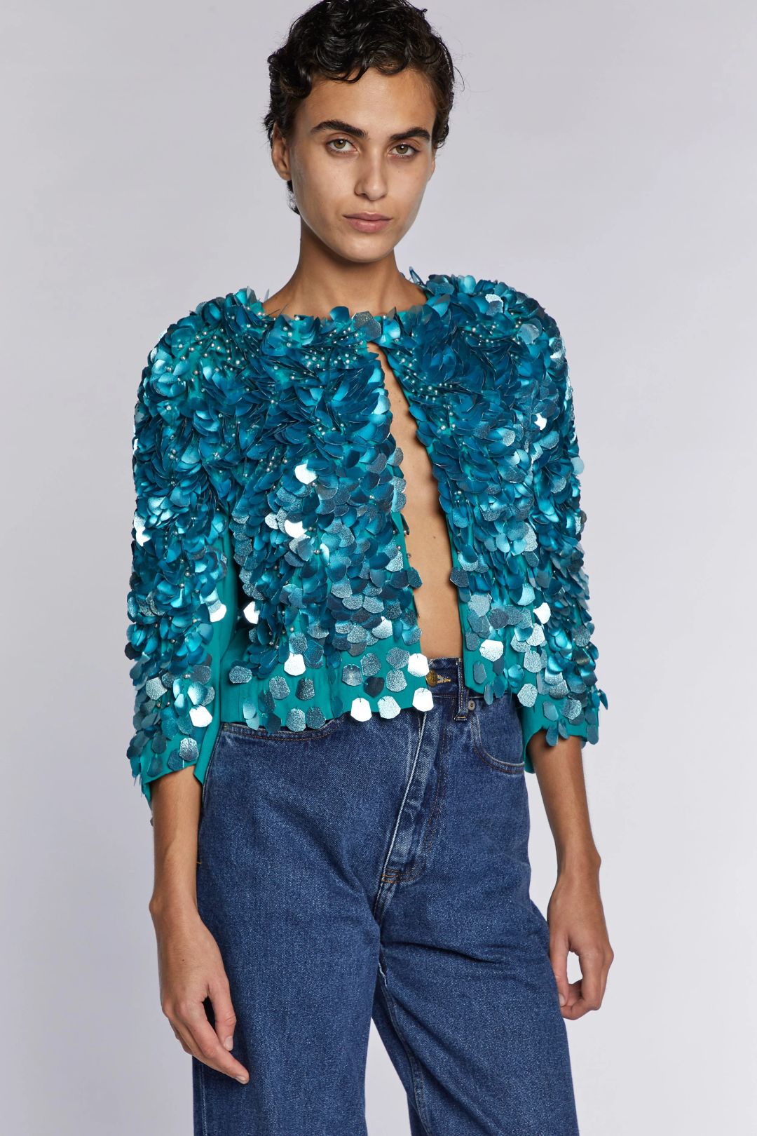 Dries Van Noten  Sequinned Bolero  A/W 2020 by DRIES VAN NOTEN in size XS from COATS & JACKETS category