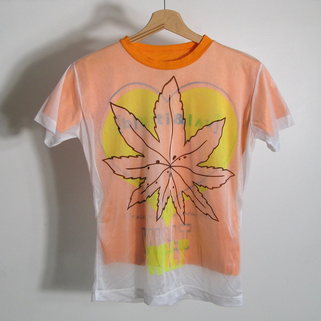 2000s W&amp;LT double layer sheer t-shirt by W&LT in size ONE SIZE from TOPS category