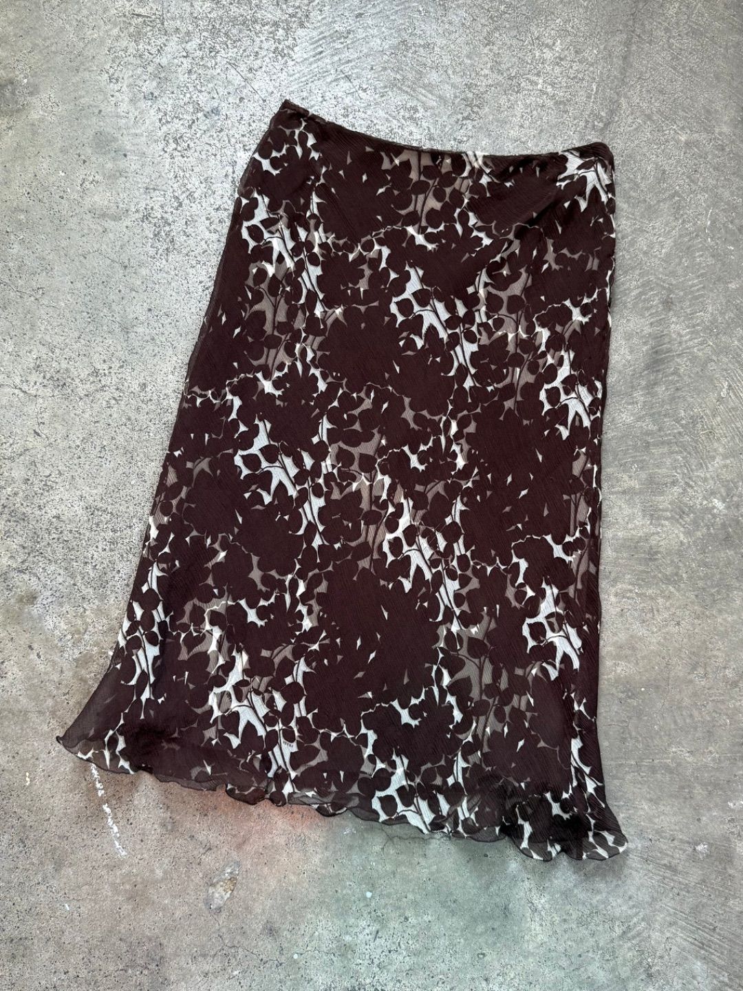 SS 01 Prada Silk Dual Layer Skirt by PRADA in size IT 40 from SKIRTS category