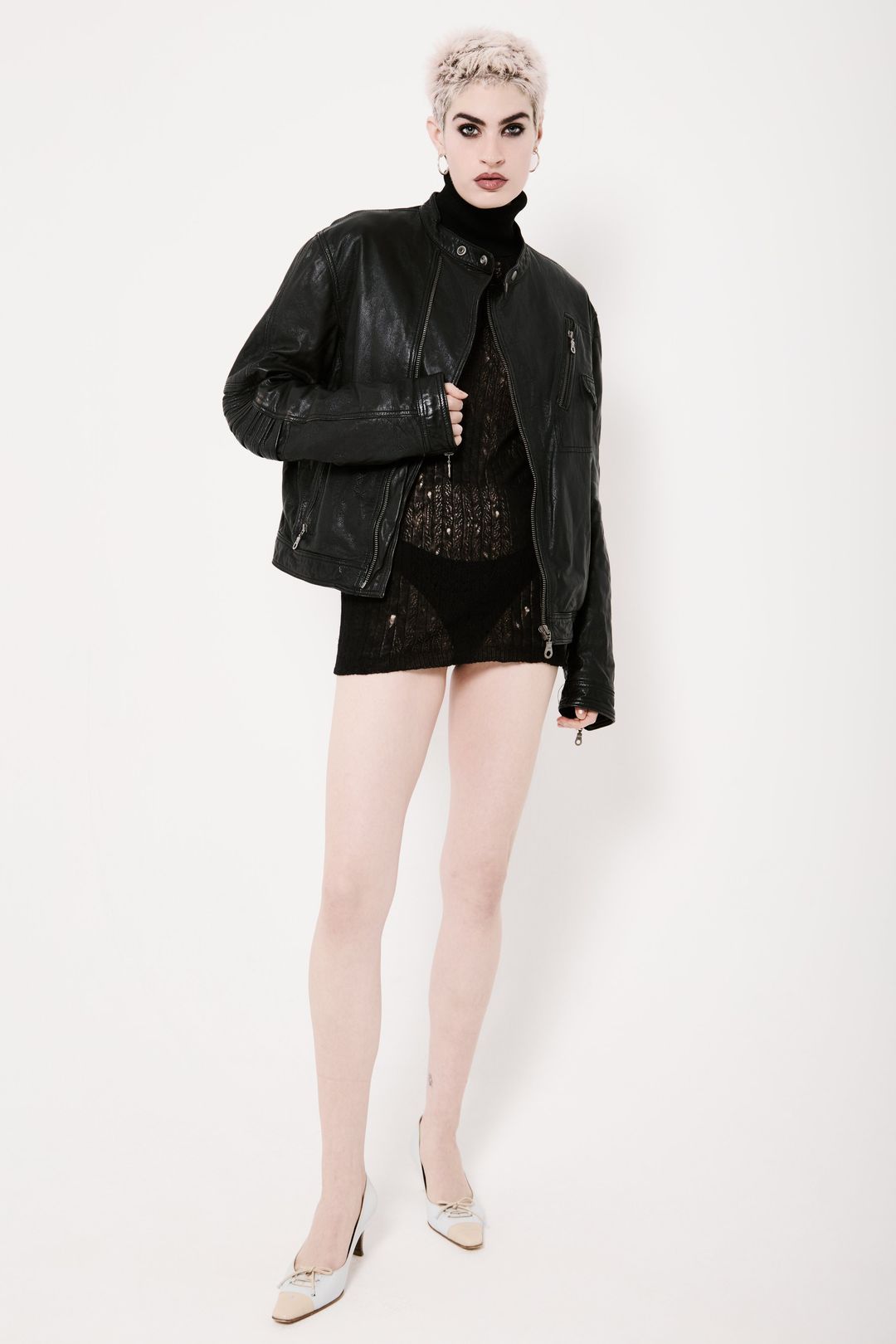 alpha industries leather biker jacket by Alpha Industries in size L from COATS & JACKETS category