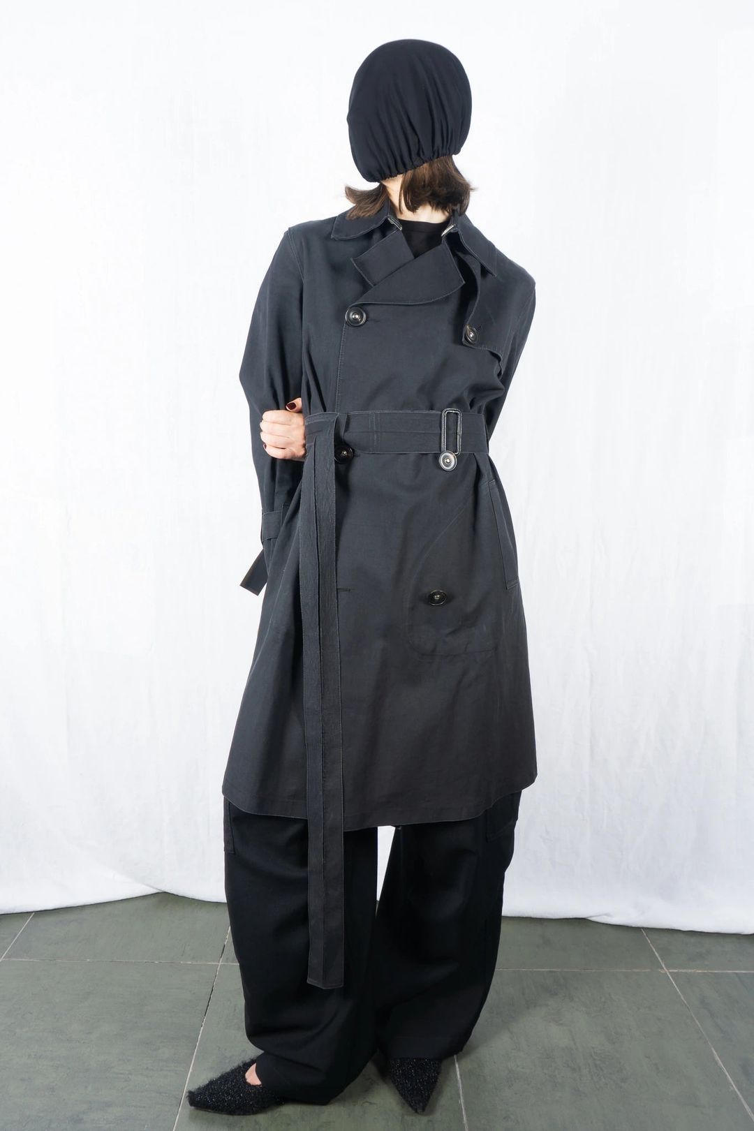 Y's Yohji Yamamoto x Mackintosh trench coat by YOHJI YAMAMOTO in size M from COATS & JACKETS category