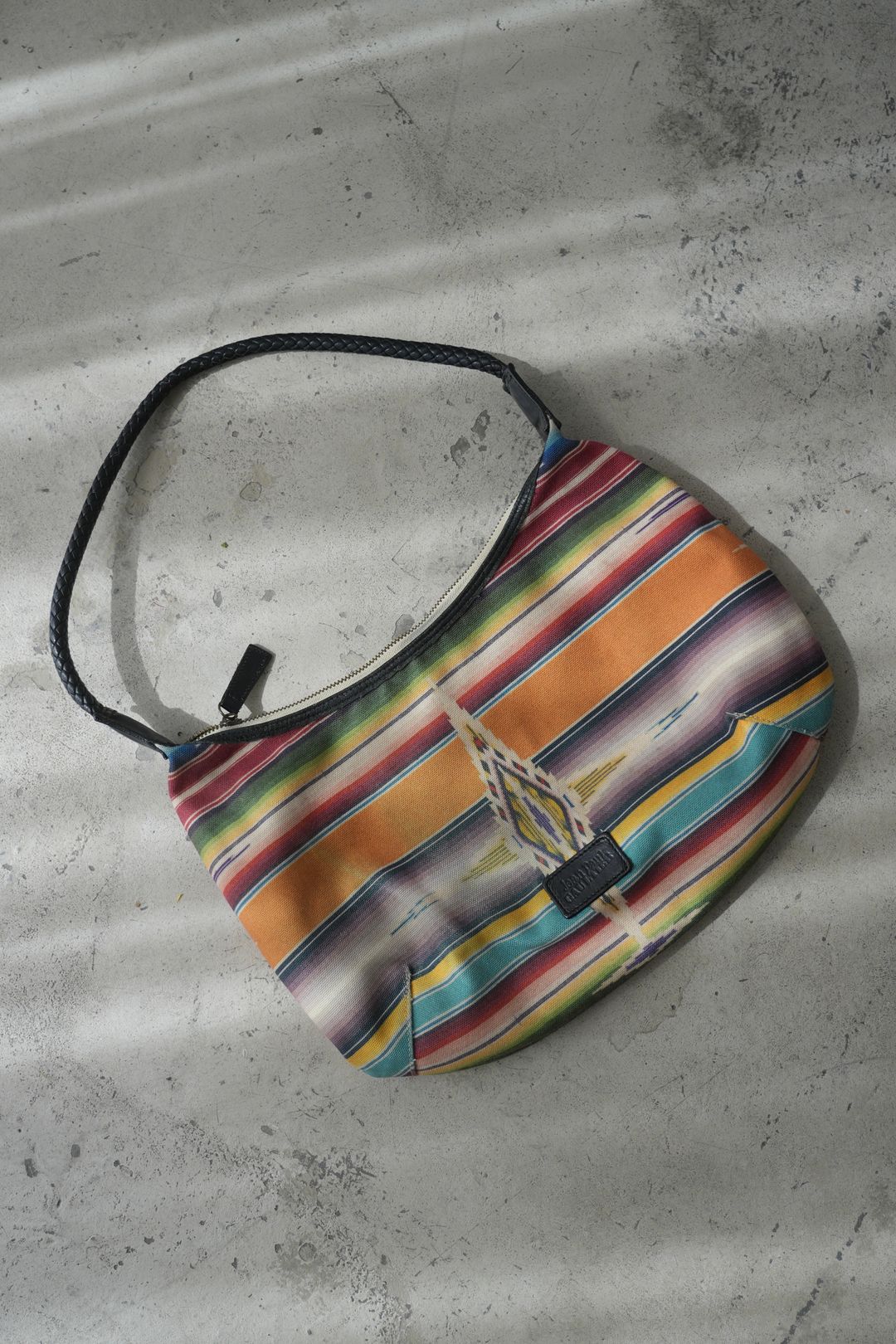 Jean Paul Gaultier Aztec Tribal Print Leather Handle Handbag by JEAN PAUL GAULTIER in size ONE SIZE from BAGS category