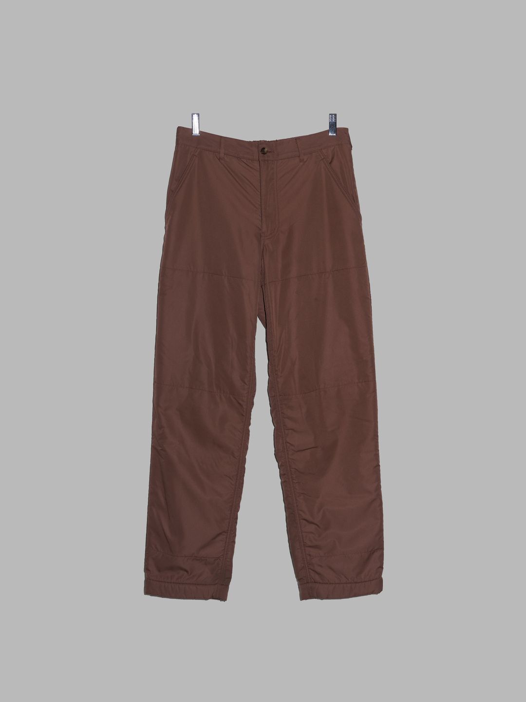 Comme des Garcons Homme Plus AW2005 brown trousers with orange fleece lining - M by COMME DES GARÇONS in size M from TROUSERS category