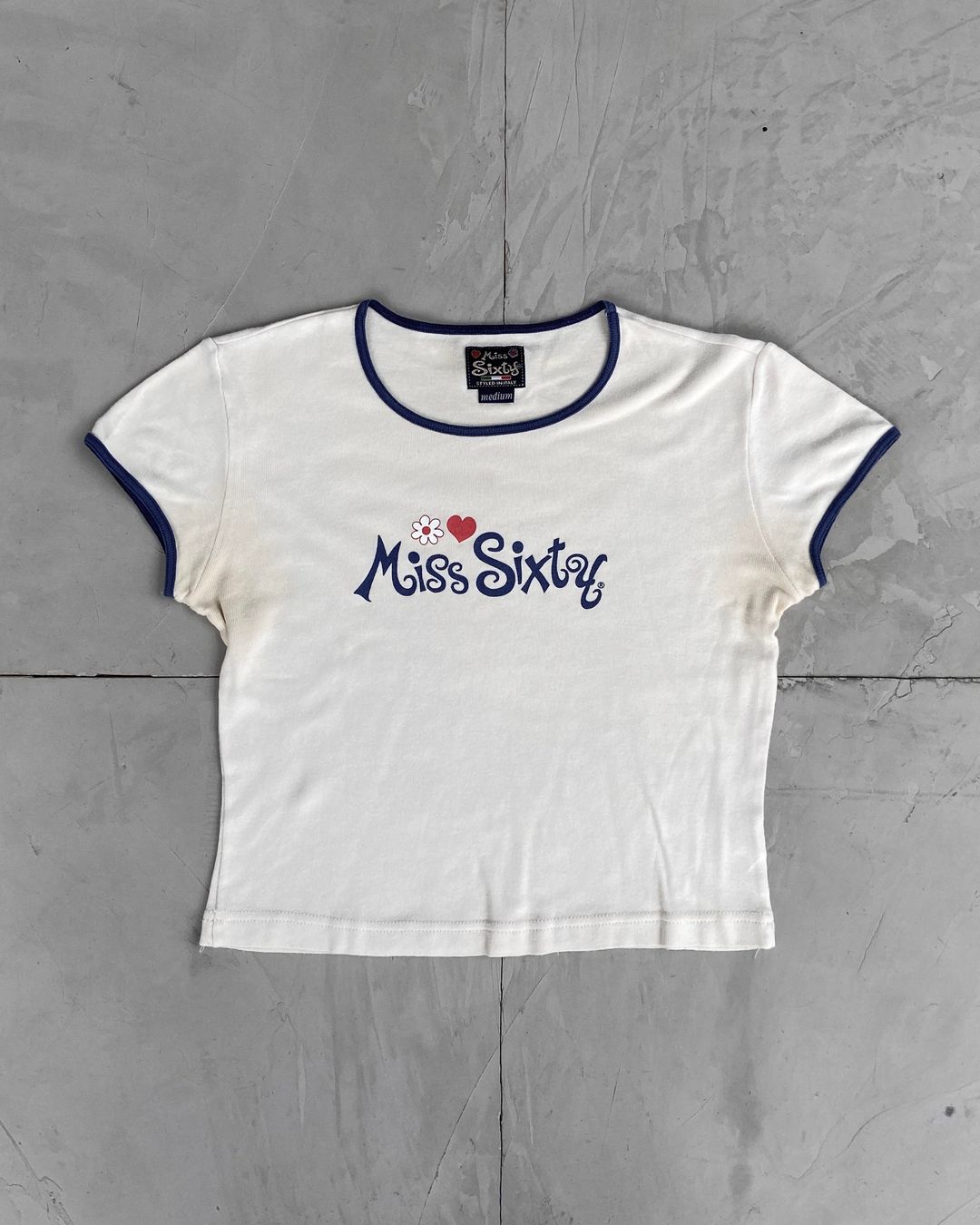 MISS SIXTY FLOWER LOGO TOP - M by MISS SIXTY in size M from TOPS category